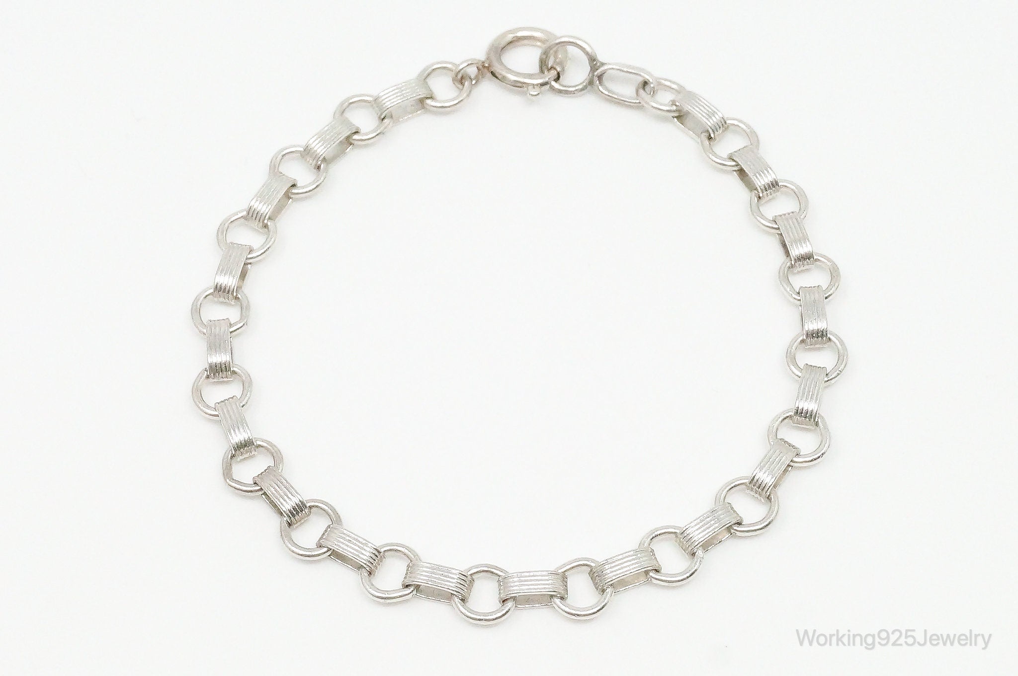 Antique Sterling Silver Chain Bracelet