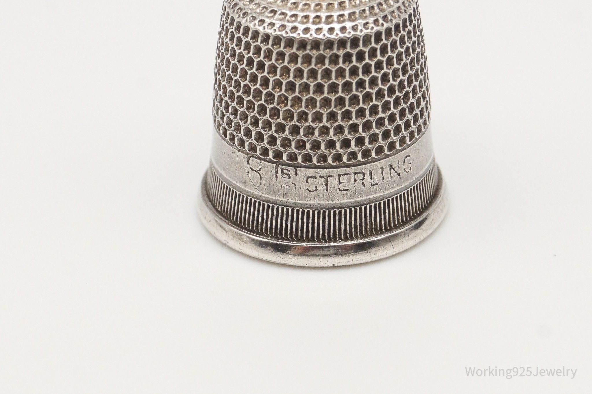 Antique Simons Bros & Co Dome Sterling Silver Thimble