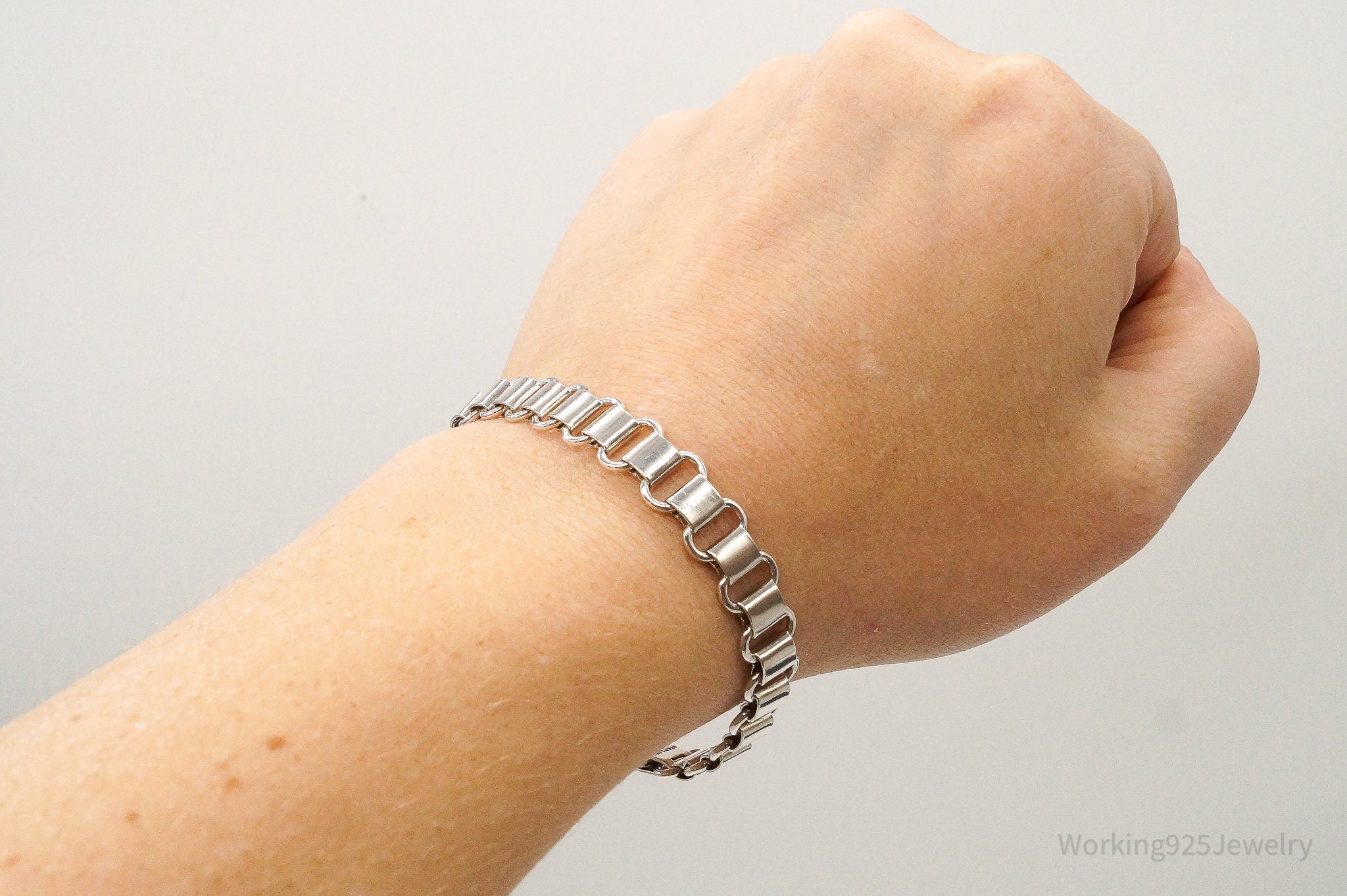 Antique Sterling Silver Chainlink Bracelet