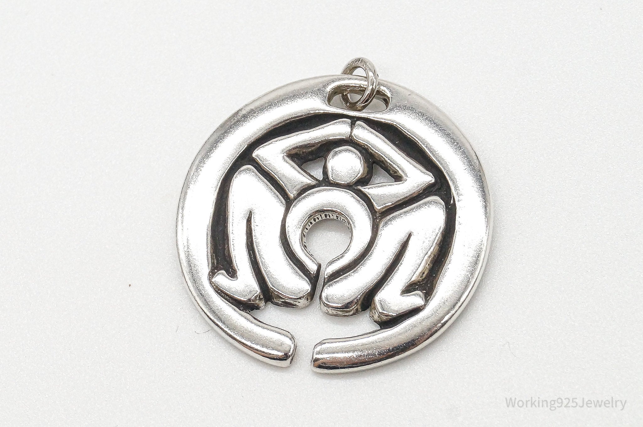 Large Vintage Egyptian Sterling Silver Pendant