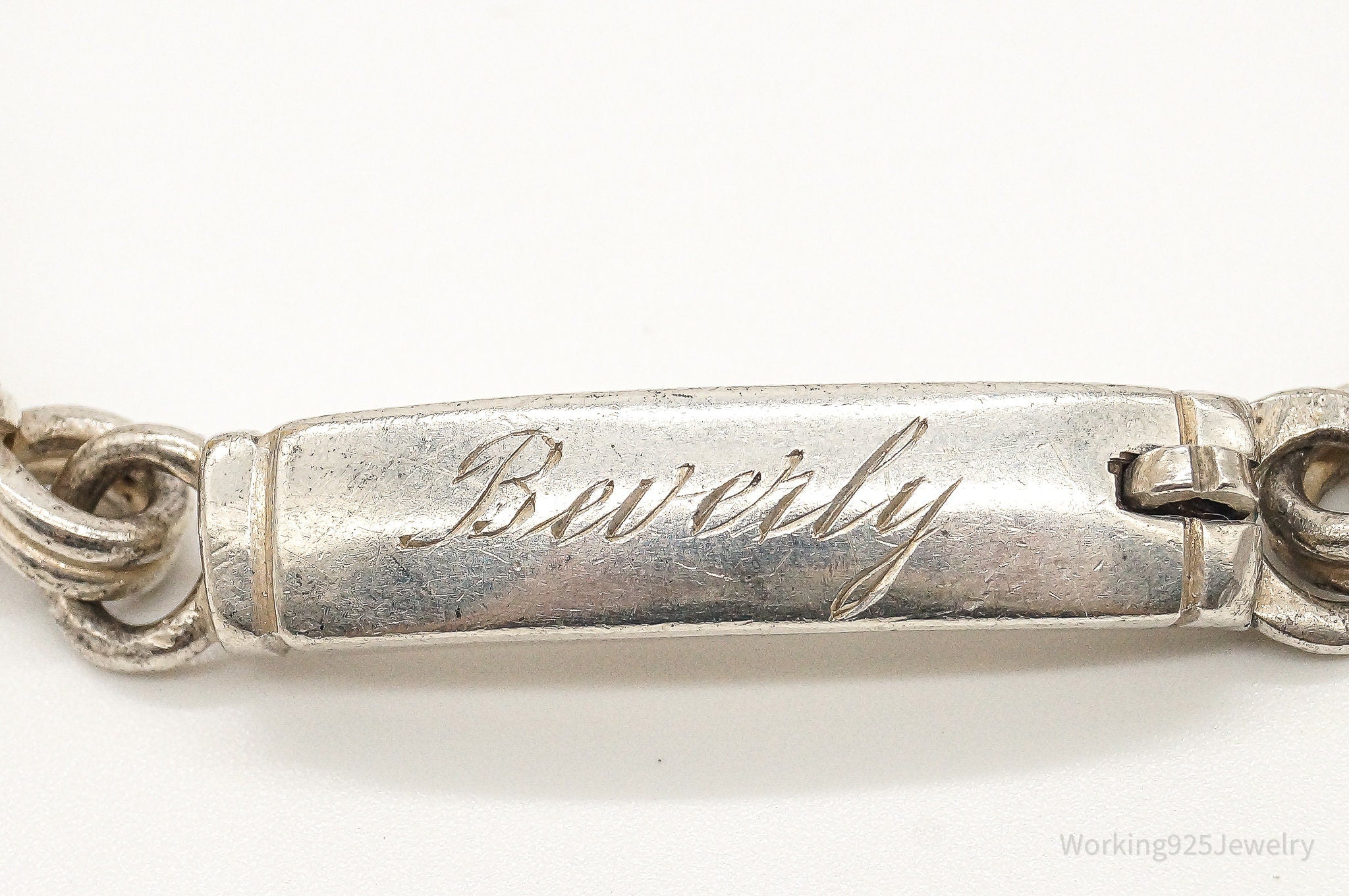 Rare Vintage WILLIAM SPRATLING ID Tag Silver Bracelet