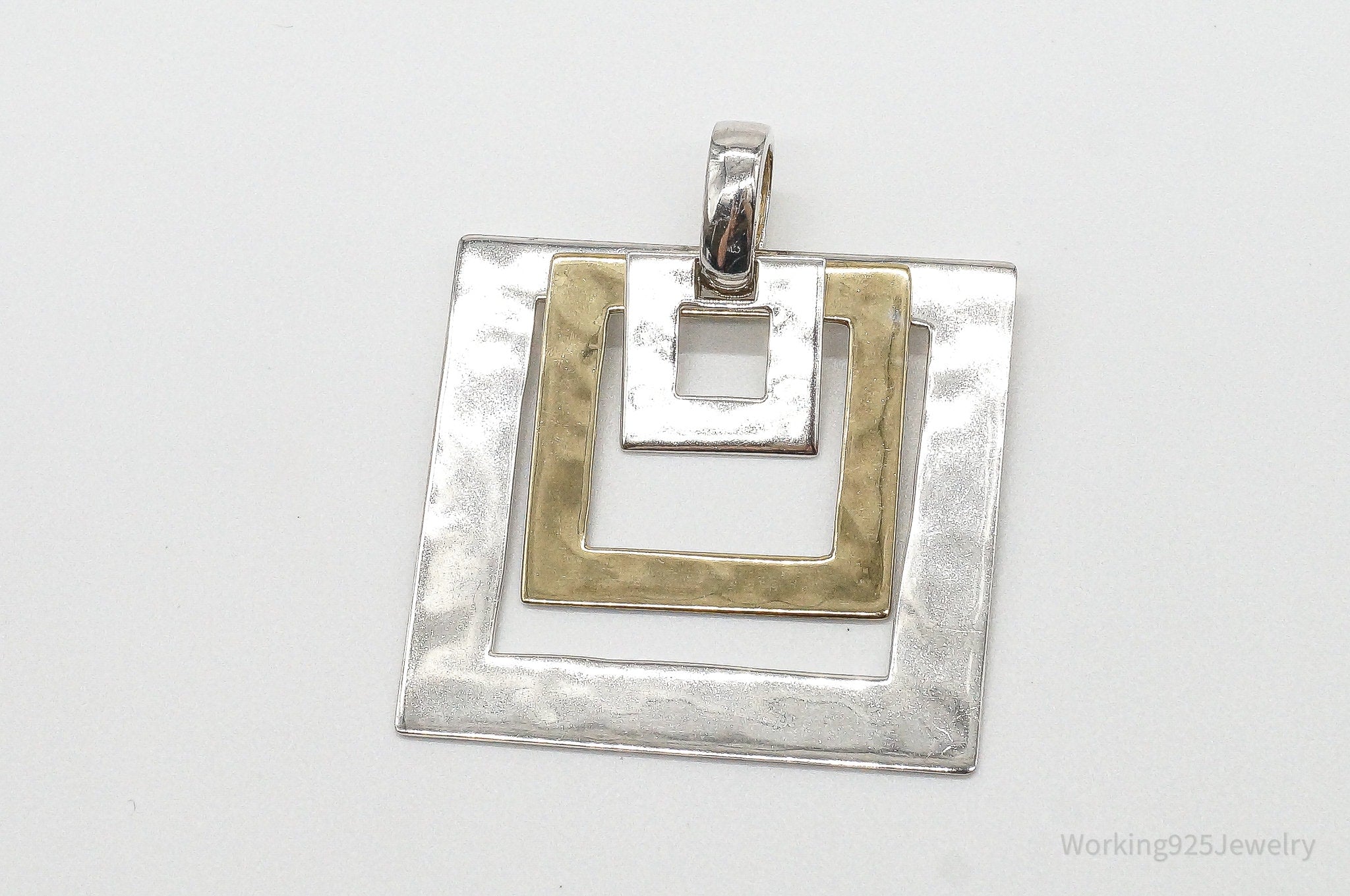 Designer RLM Studio Robert Lee Morris Brass Sterling Silver Pendant