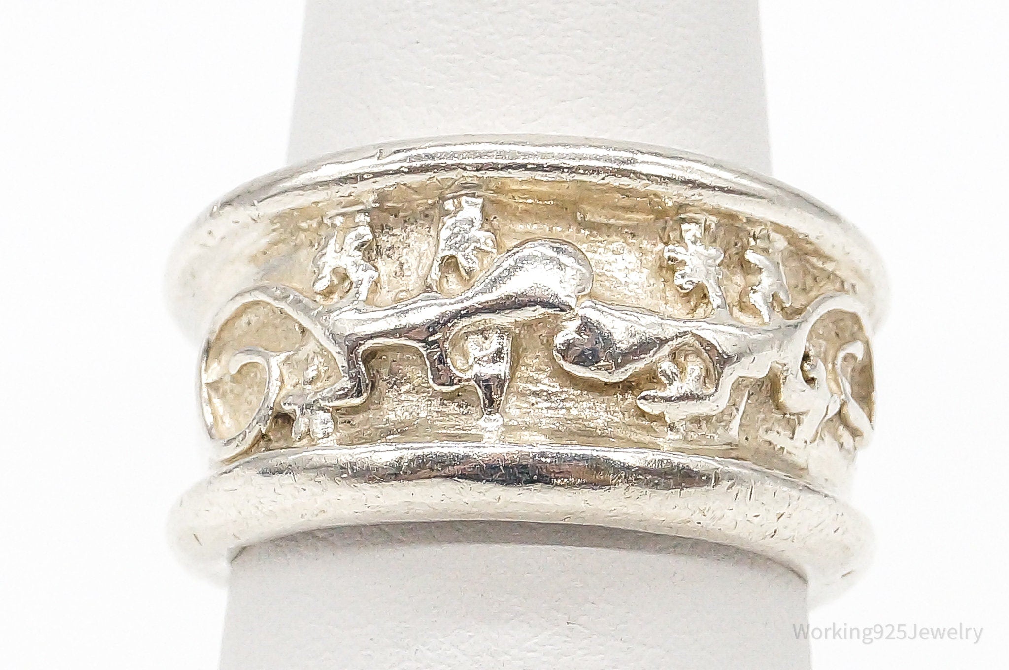 Vintage 14K Gold Lizards Ring Size 7.25