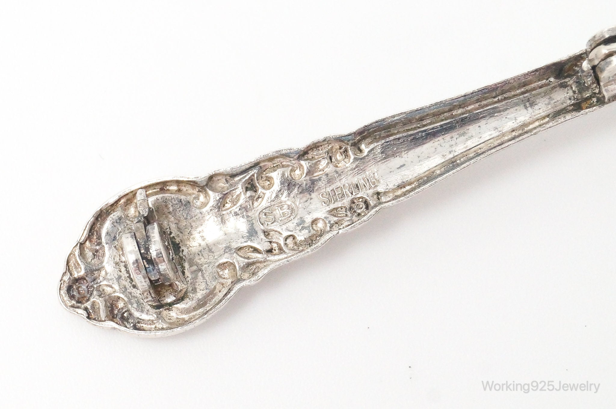 Antique Silverman Brothers Spoon Sterling Silver Brooch Pin