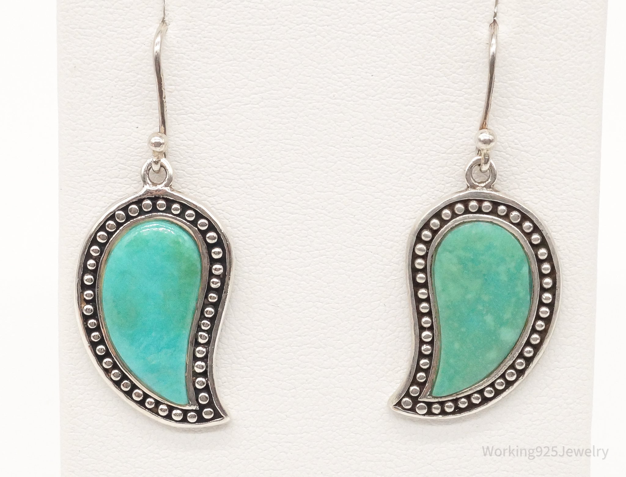 Designer SX Turquoise Sterling Silver Earrings