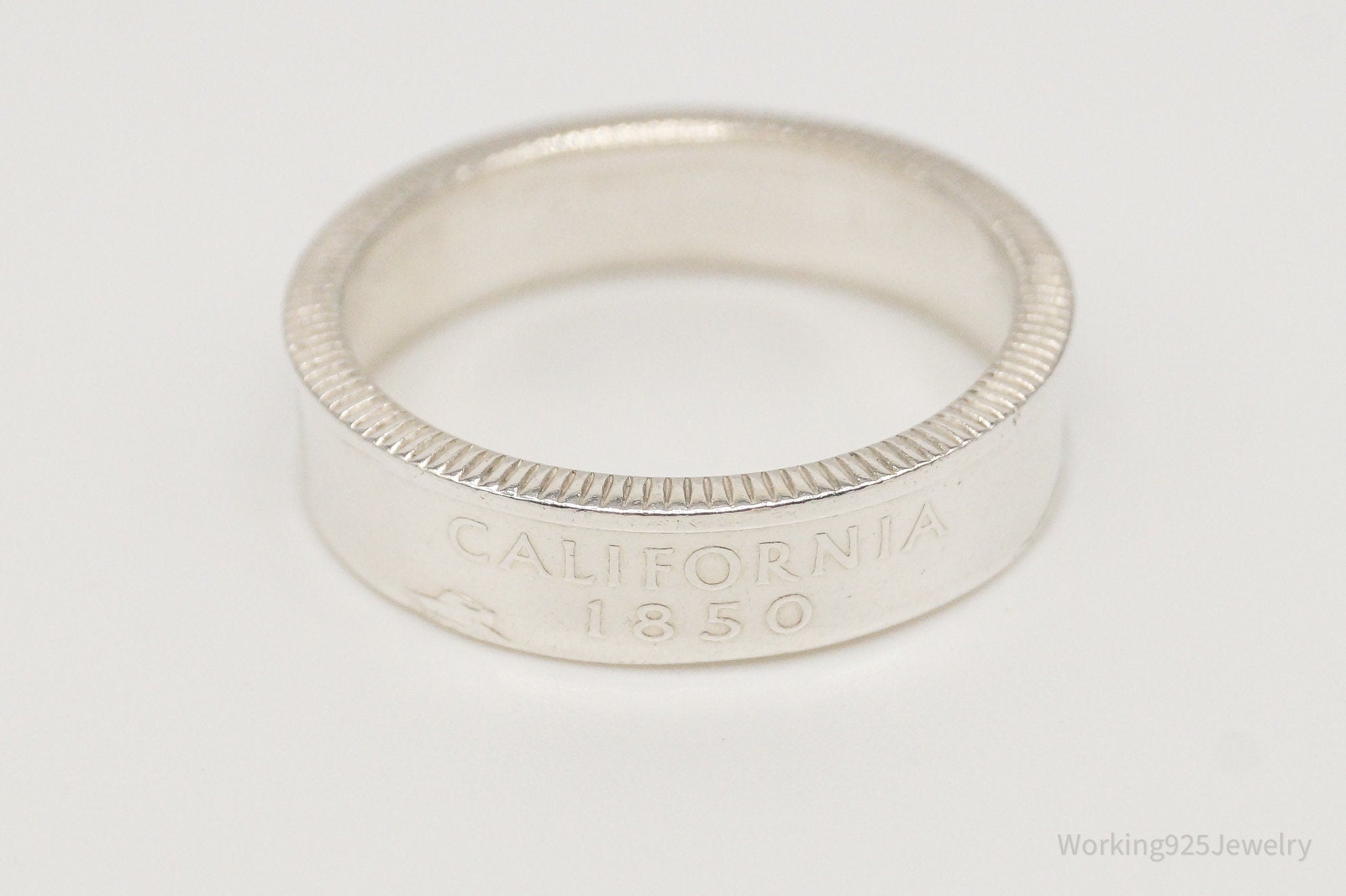 Vintage 2005 Quarter Dollar Coin Silver Ring - Size 9