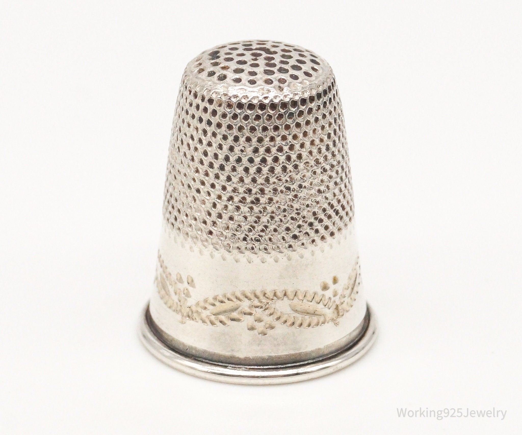 1800s Antique Dome 800 Silver Thimble