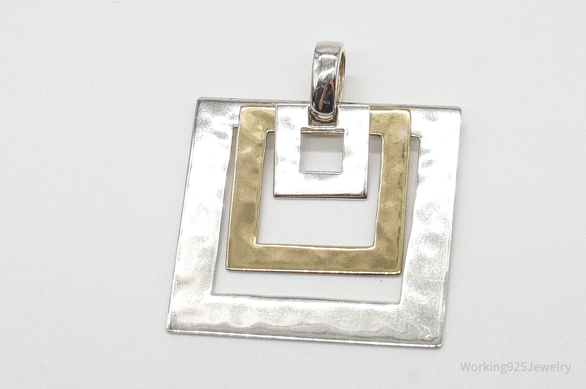 Designer RLM Studio Robert Lee Morris Brass Sterling Silver Pendant