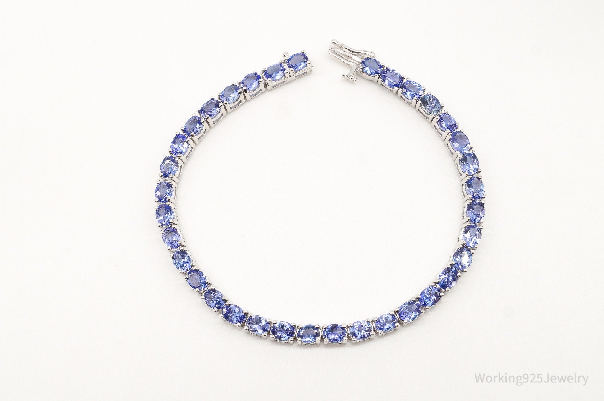 Vintage Designer KRN Iolite Sterling Silver Bracelet