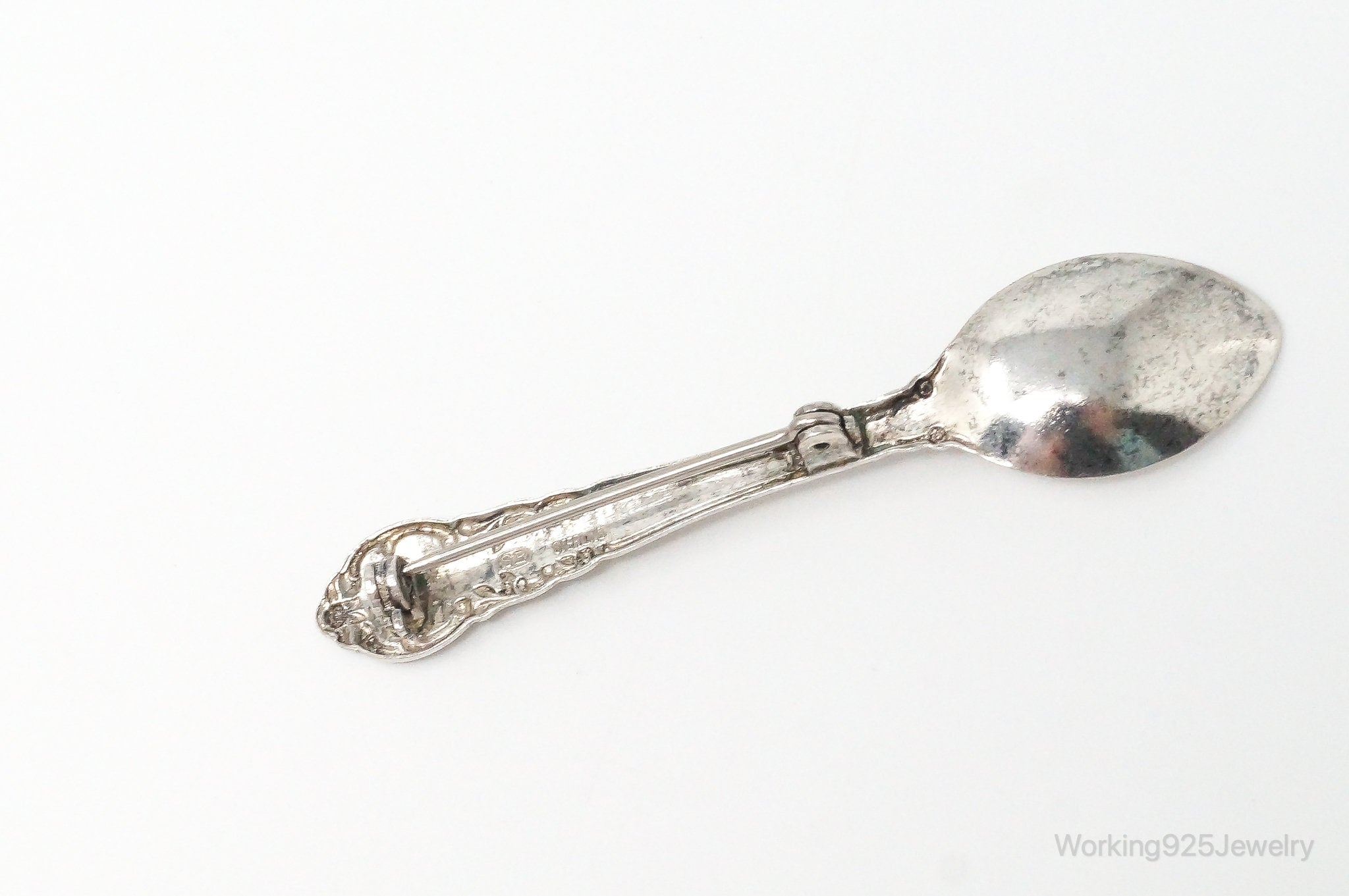 Antique Silverman Brothers Spoon Sterling Silver Brooch Pin