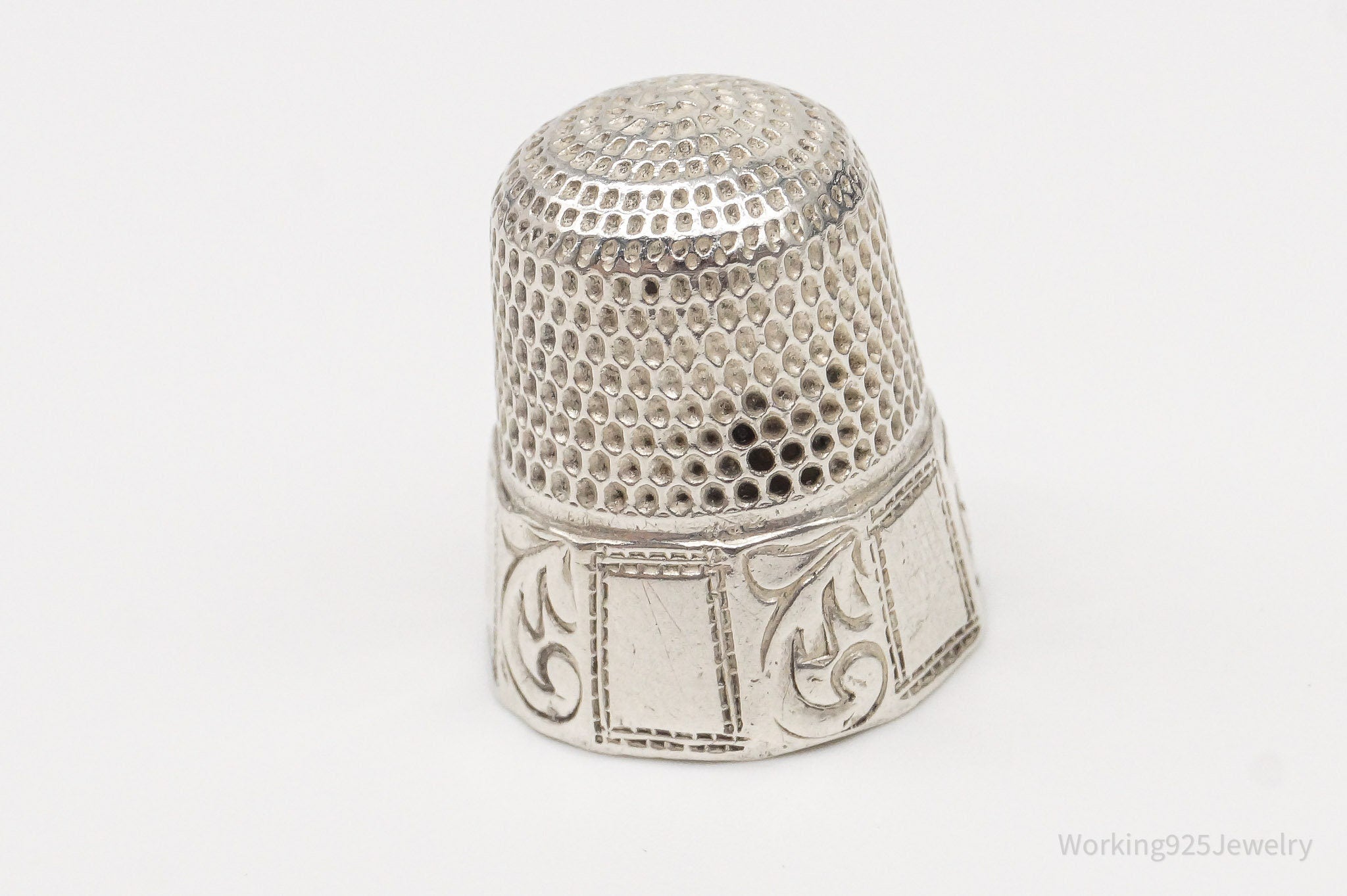 Victorian Antique Sterling Silver Thimble