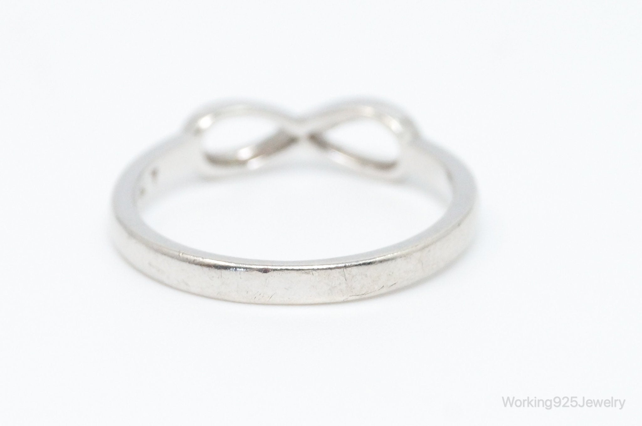 Vintage "I Love You" Infinity Sterling Silver Ring - SZ 7