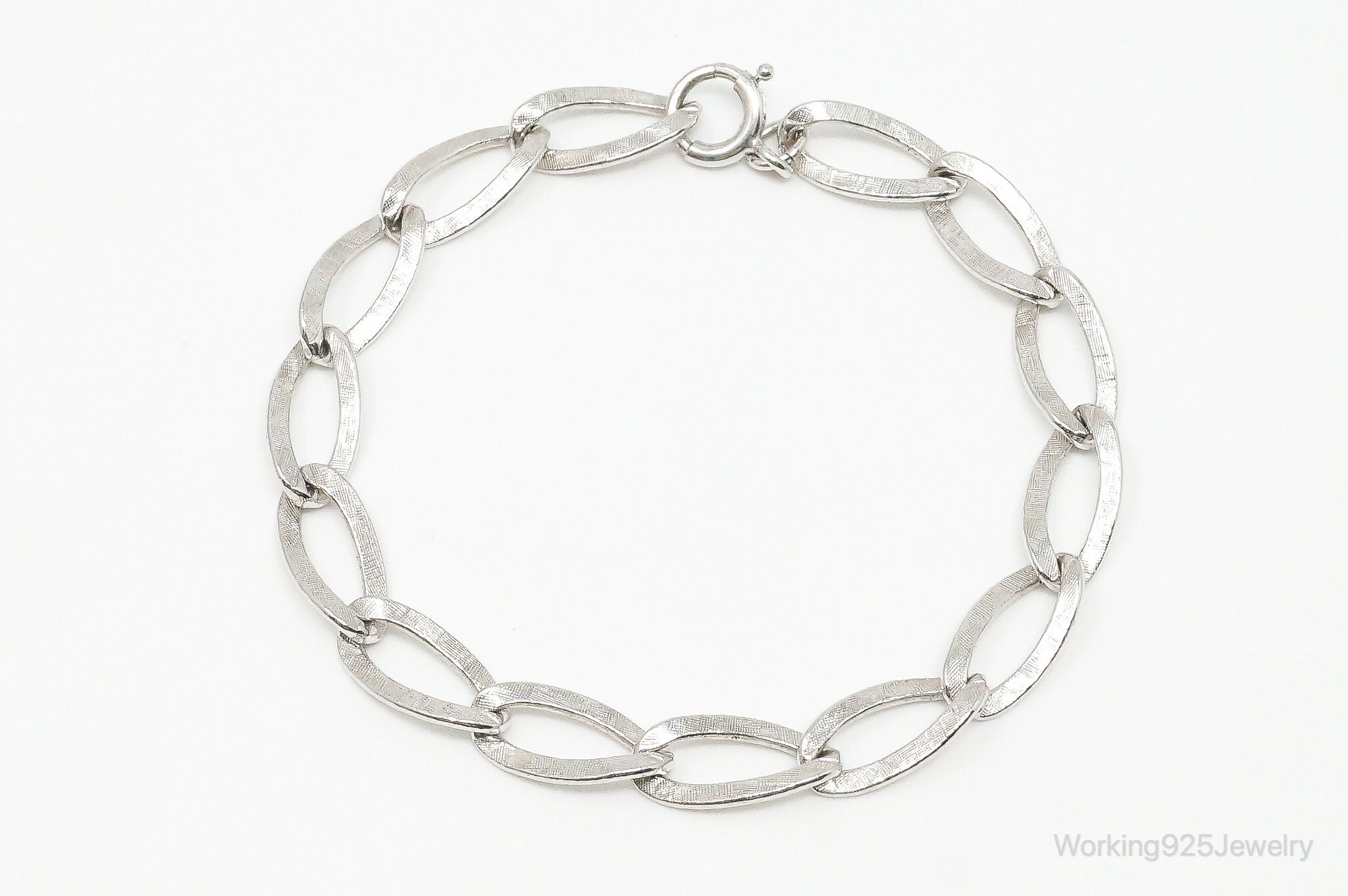 Antique Sterling Silver Chain Link Bracelet