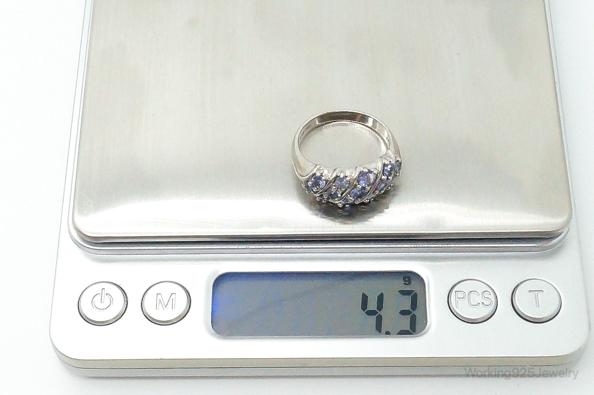 Vintage Iolite Sterling Silver Ring - Size 8