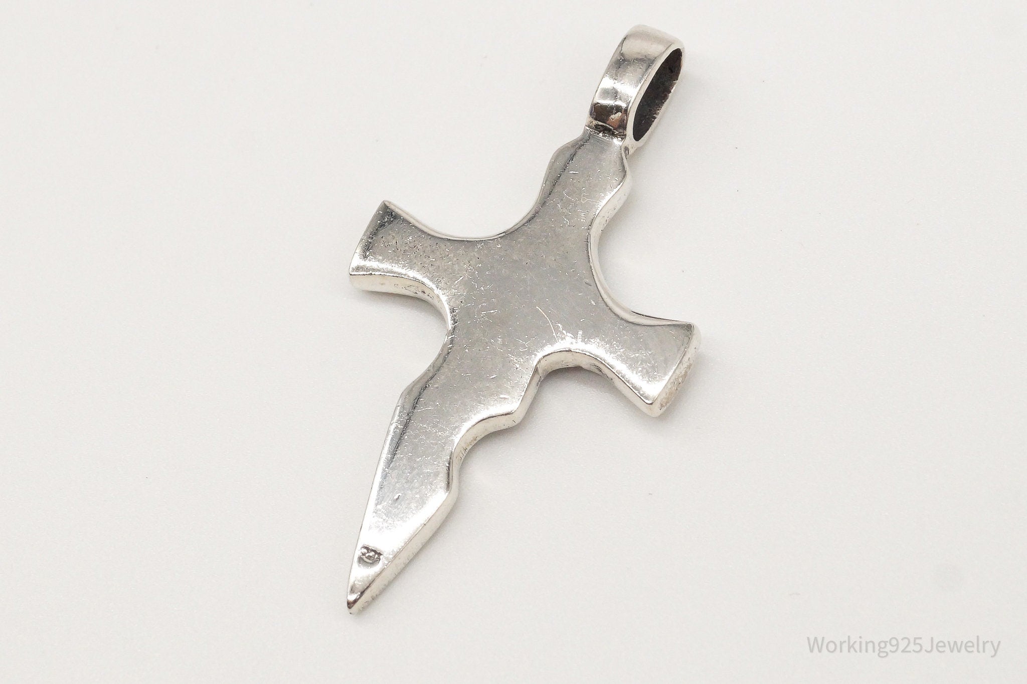 Vintage Cross Sterling Silver Pendant