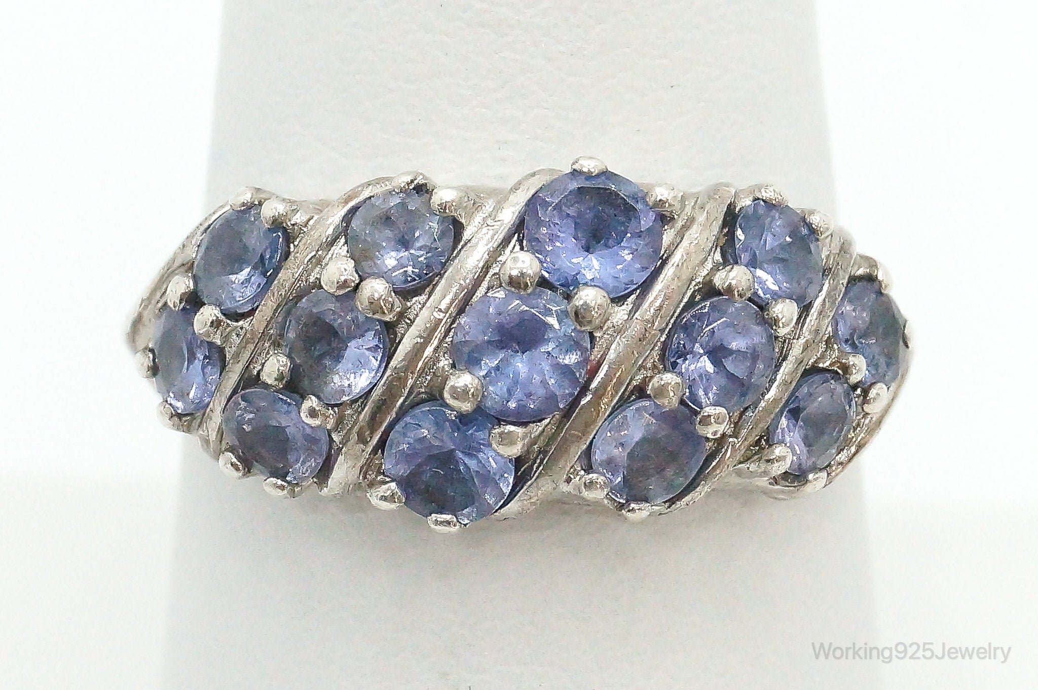 Vintage Iolite Sterling Silver Ring - Size 8