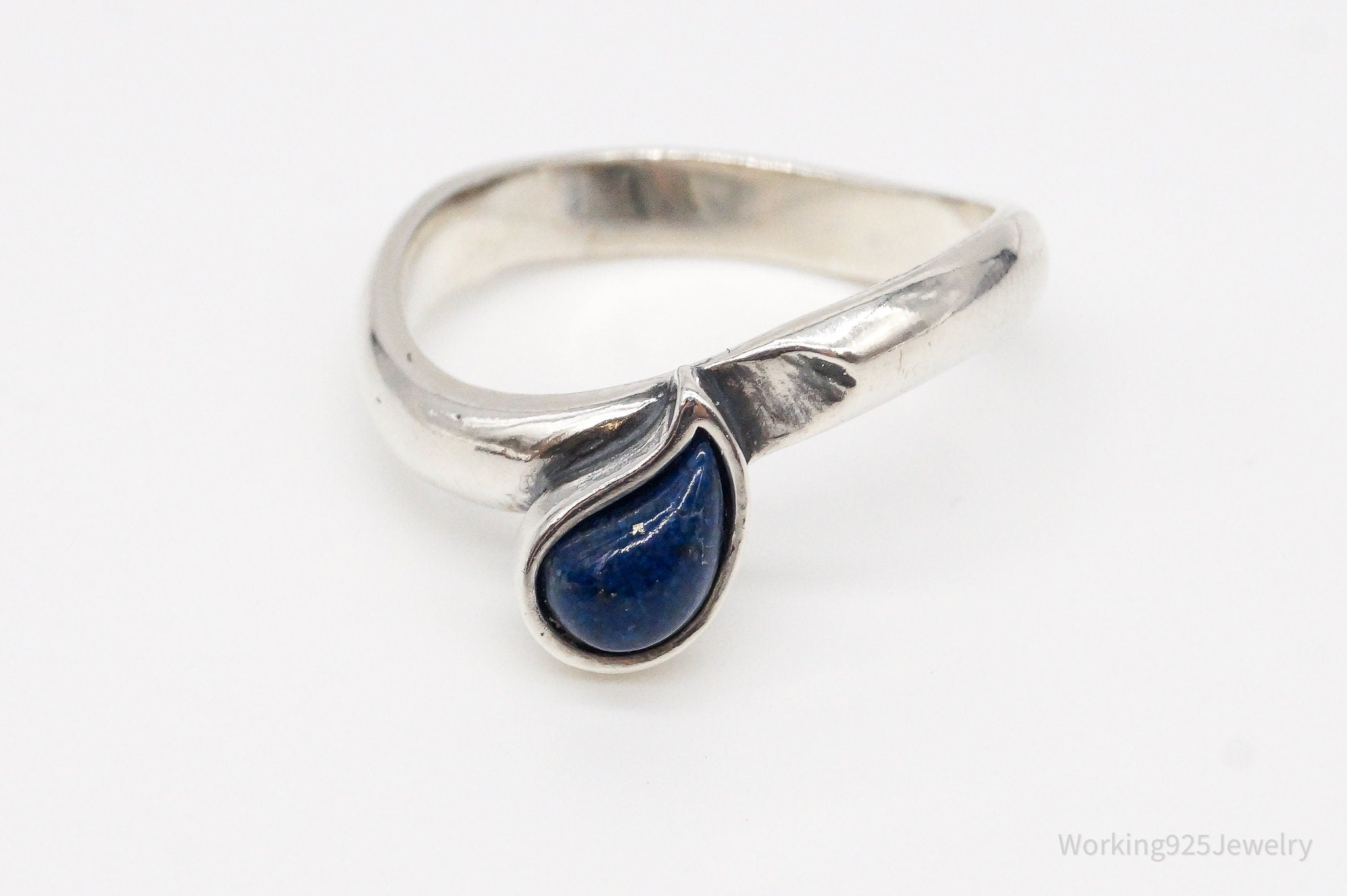 Vintage Carolyn Pollack Relios Lapis Lazuli Sterling Silver Ring - Size 9.25