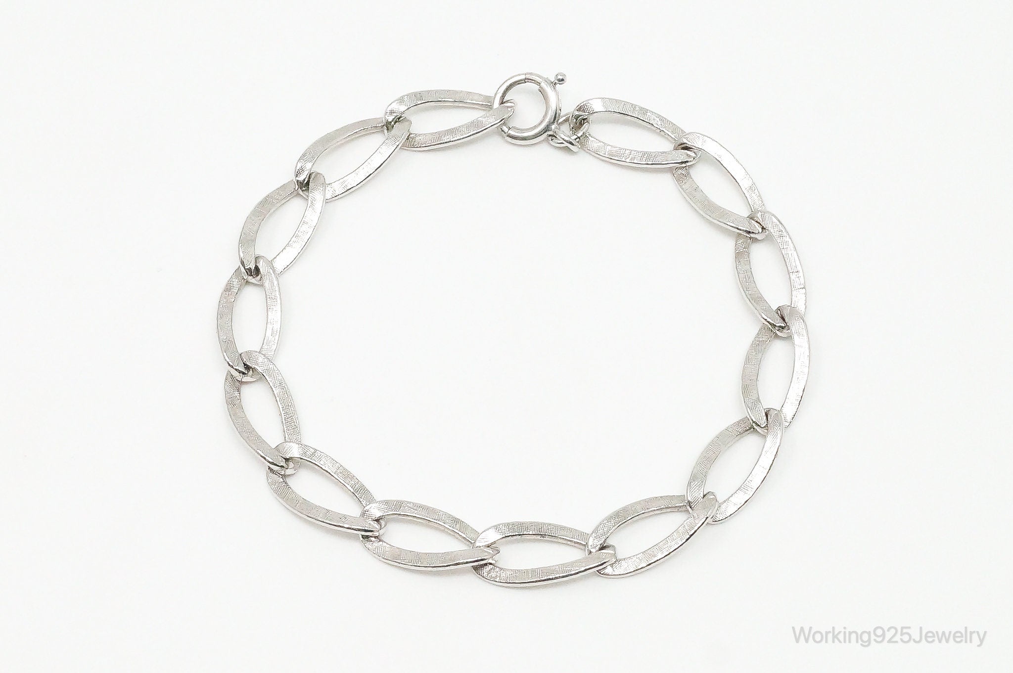 Antique Sterling Silver Chain Link Bracelet