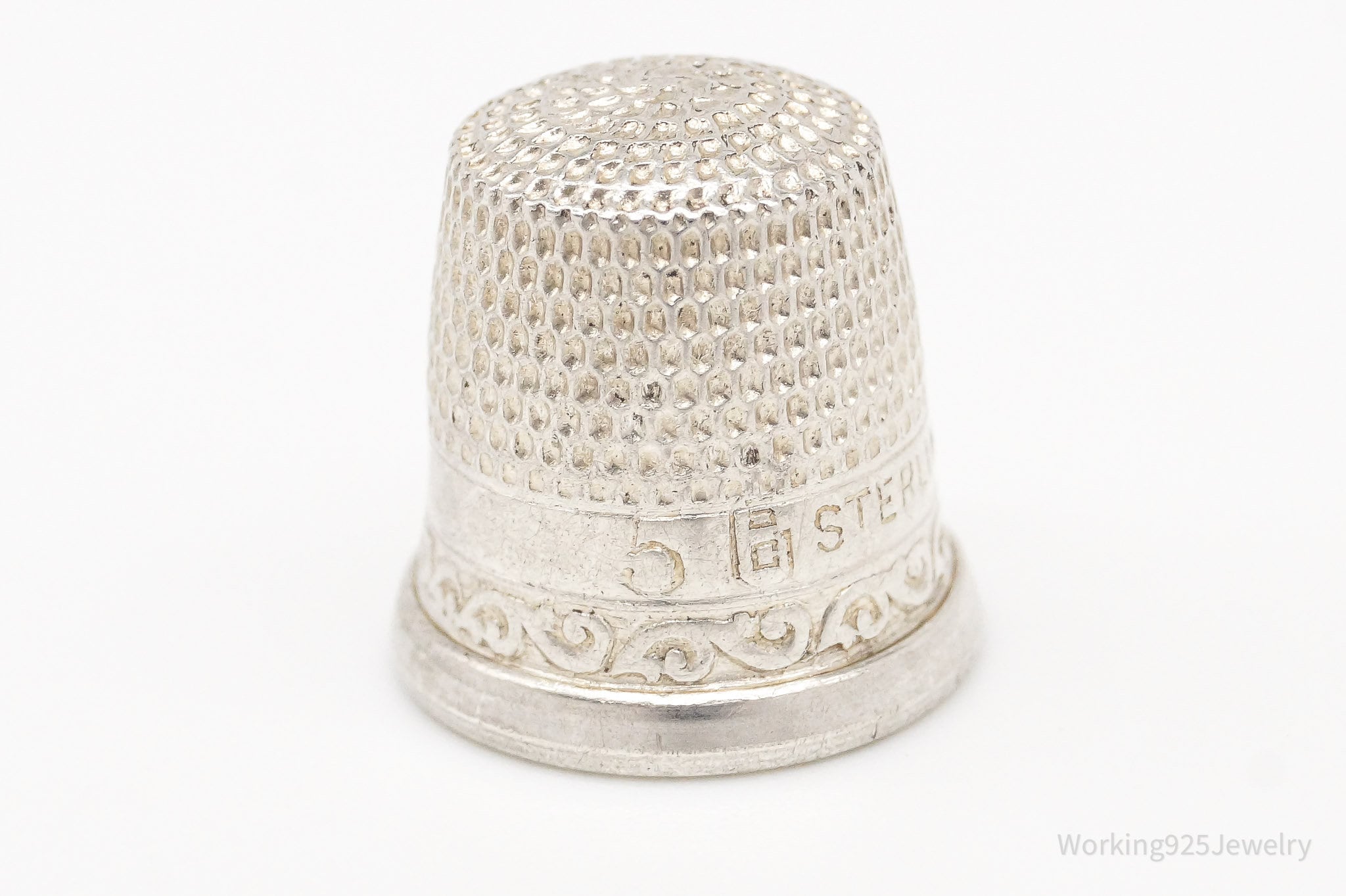 Victorian Antique Sterling Silver Thimble