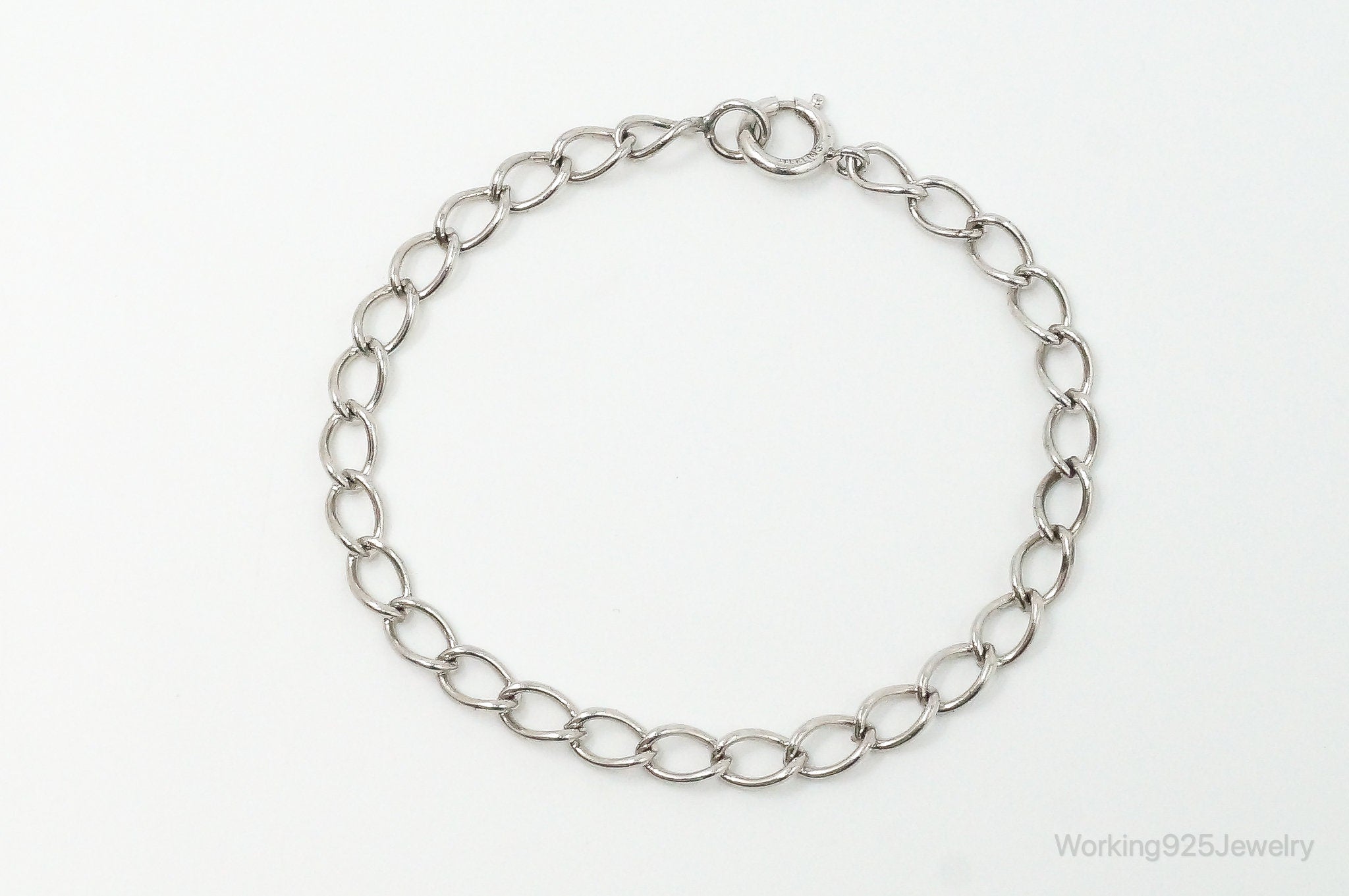 Antique Sterling Silver Chain Bracelet