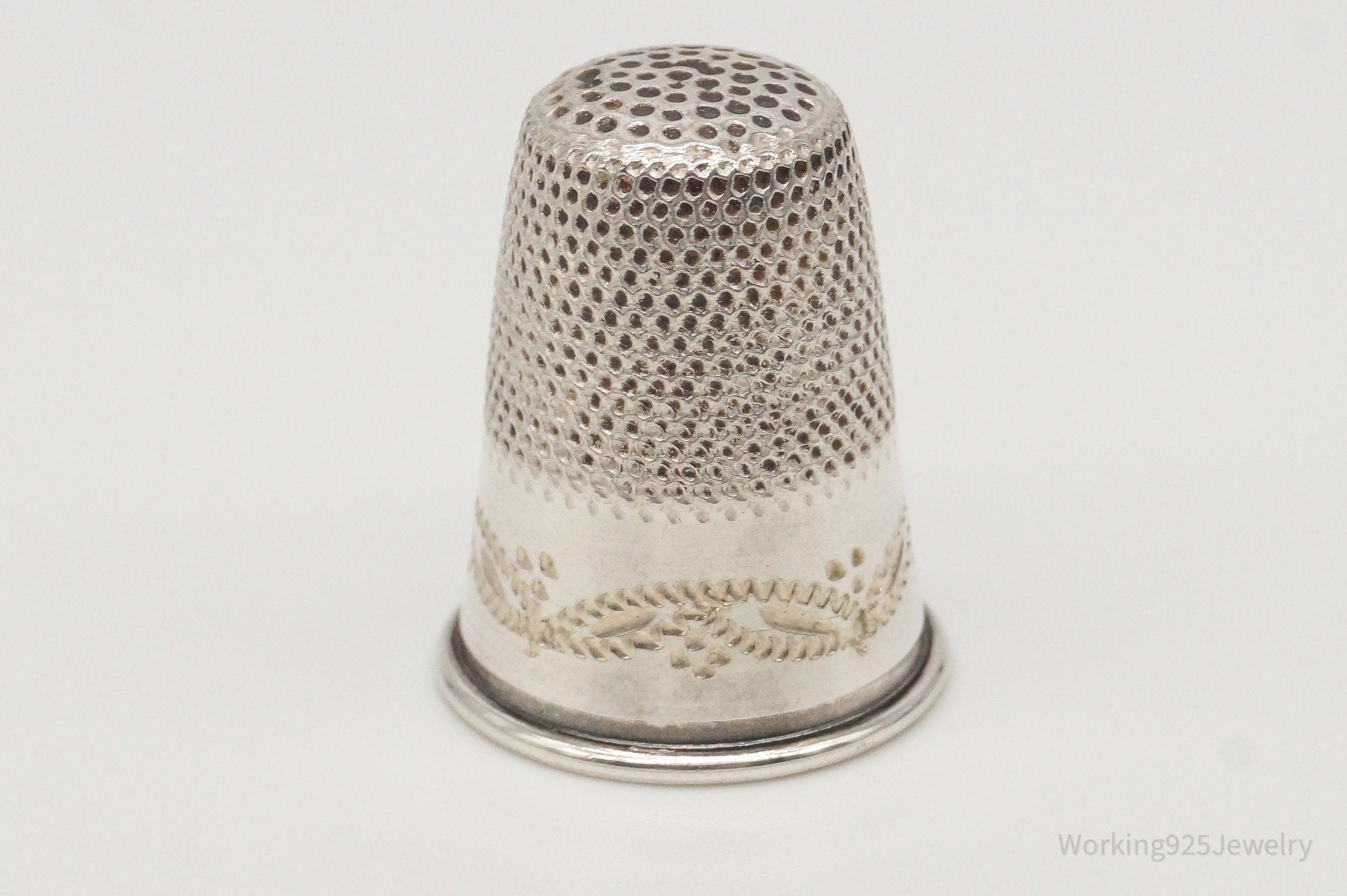 1800s Antique Dome 800 Silver Thimble