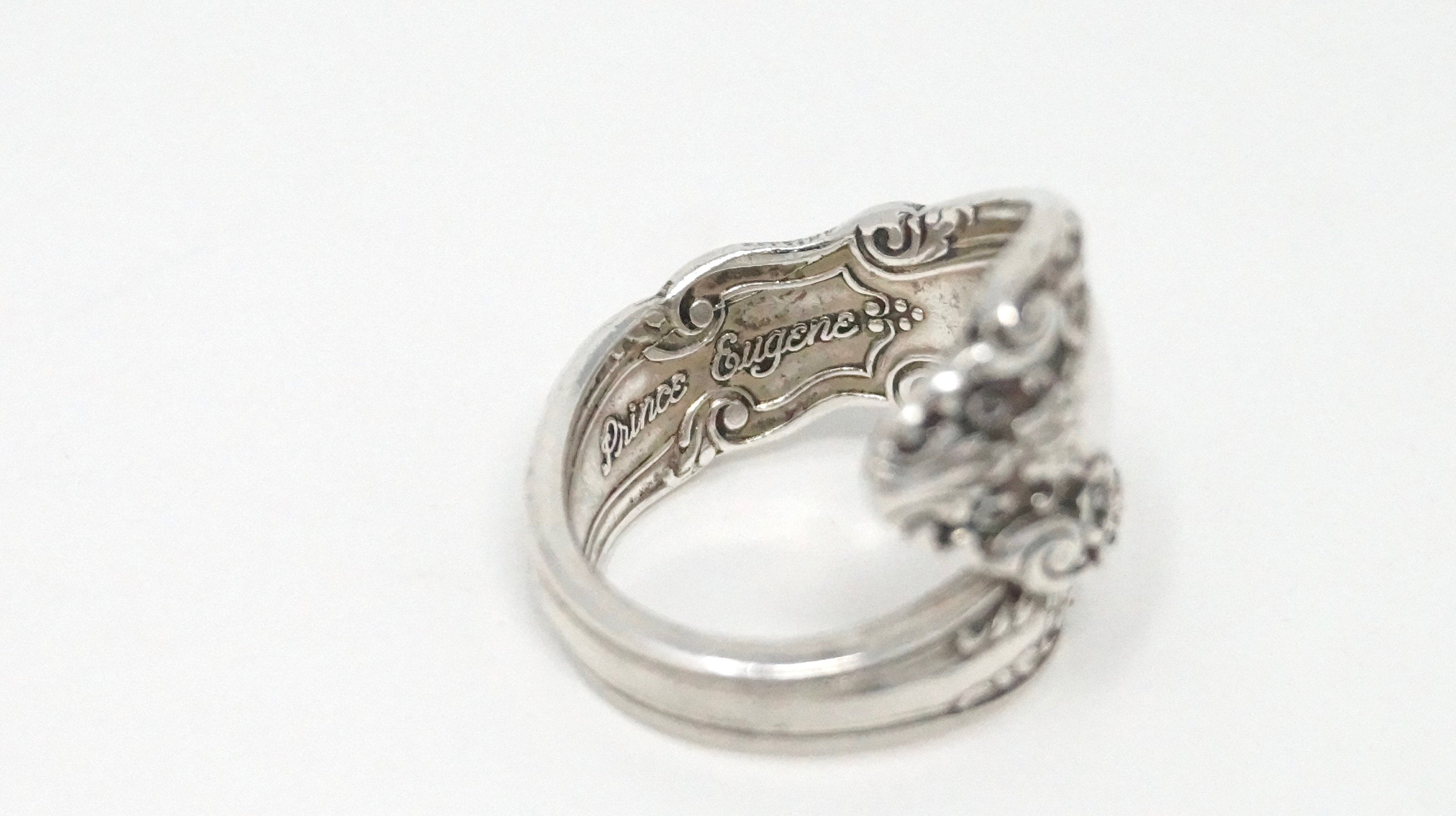 Vintage Alvin Prince Eugene Spoon Wrap Sterling Silver Ring - Size 5 1/2 -