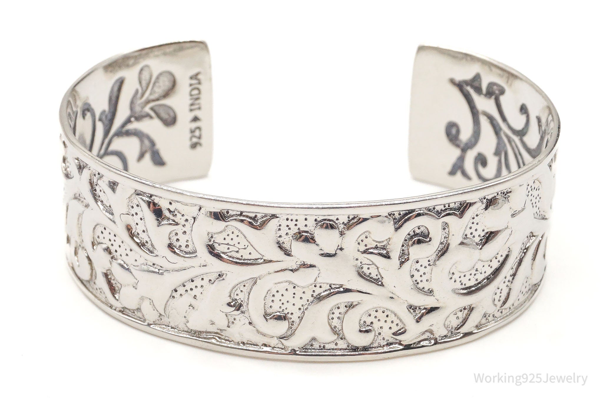 Vintage Designer Silpada Ahead Of The Curve Sterling Silver Cuff Bracelet