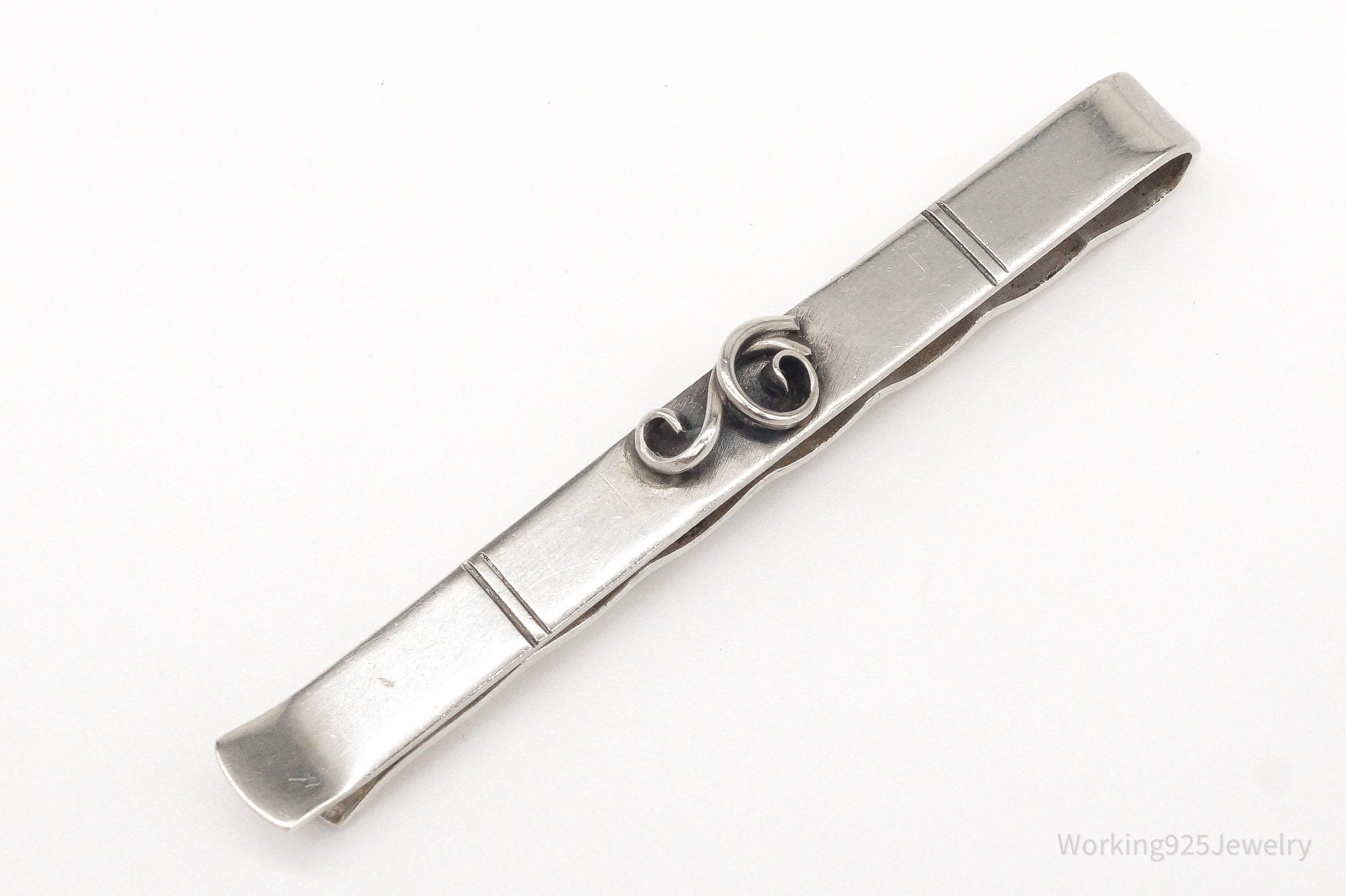 RARE Vintage Danish Modernist Willy H. Jacob Kromar 830S Silver Clip