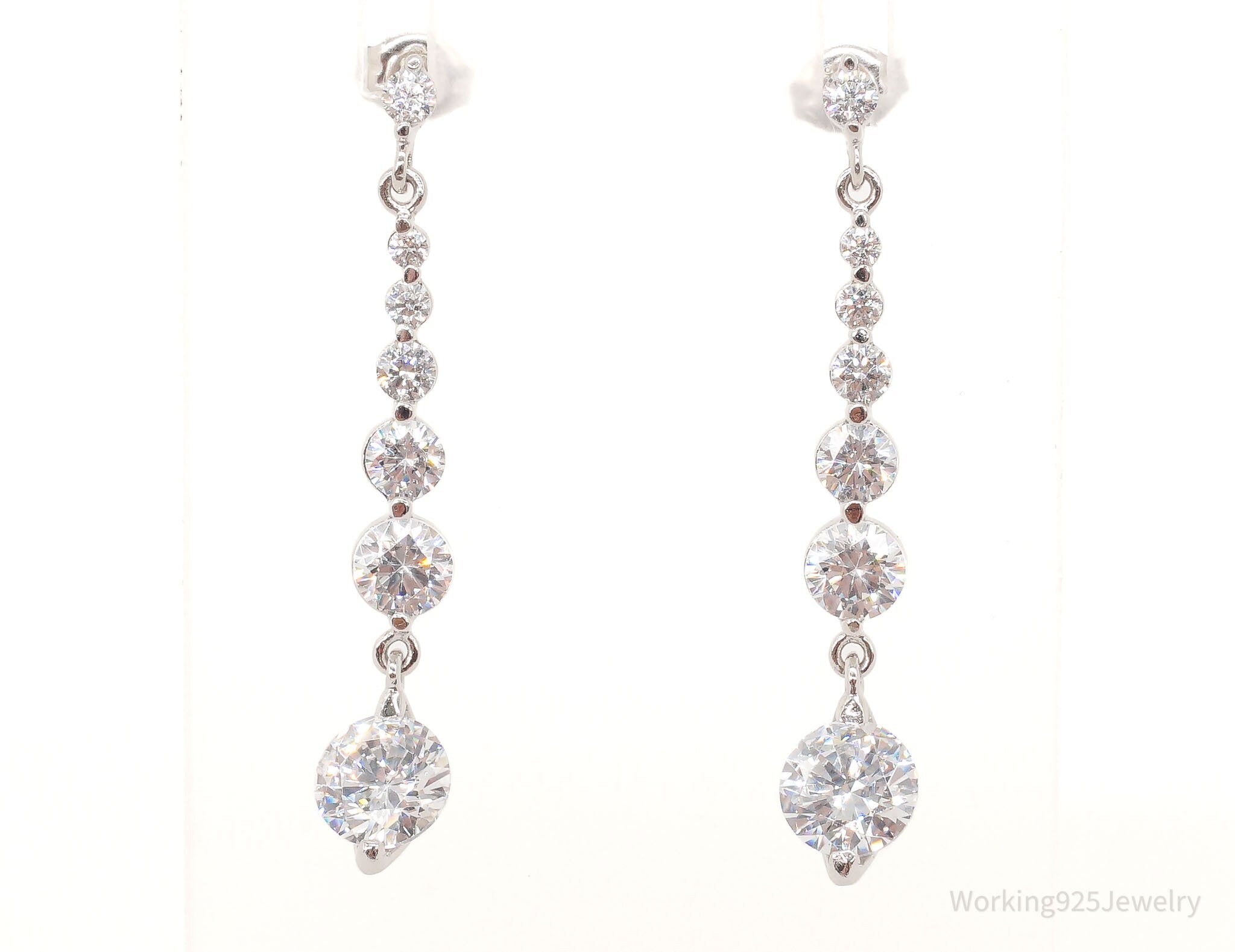 Designer PAJ Cubic Zirconia Sterling Silver Earrings