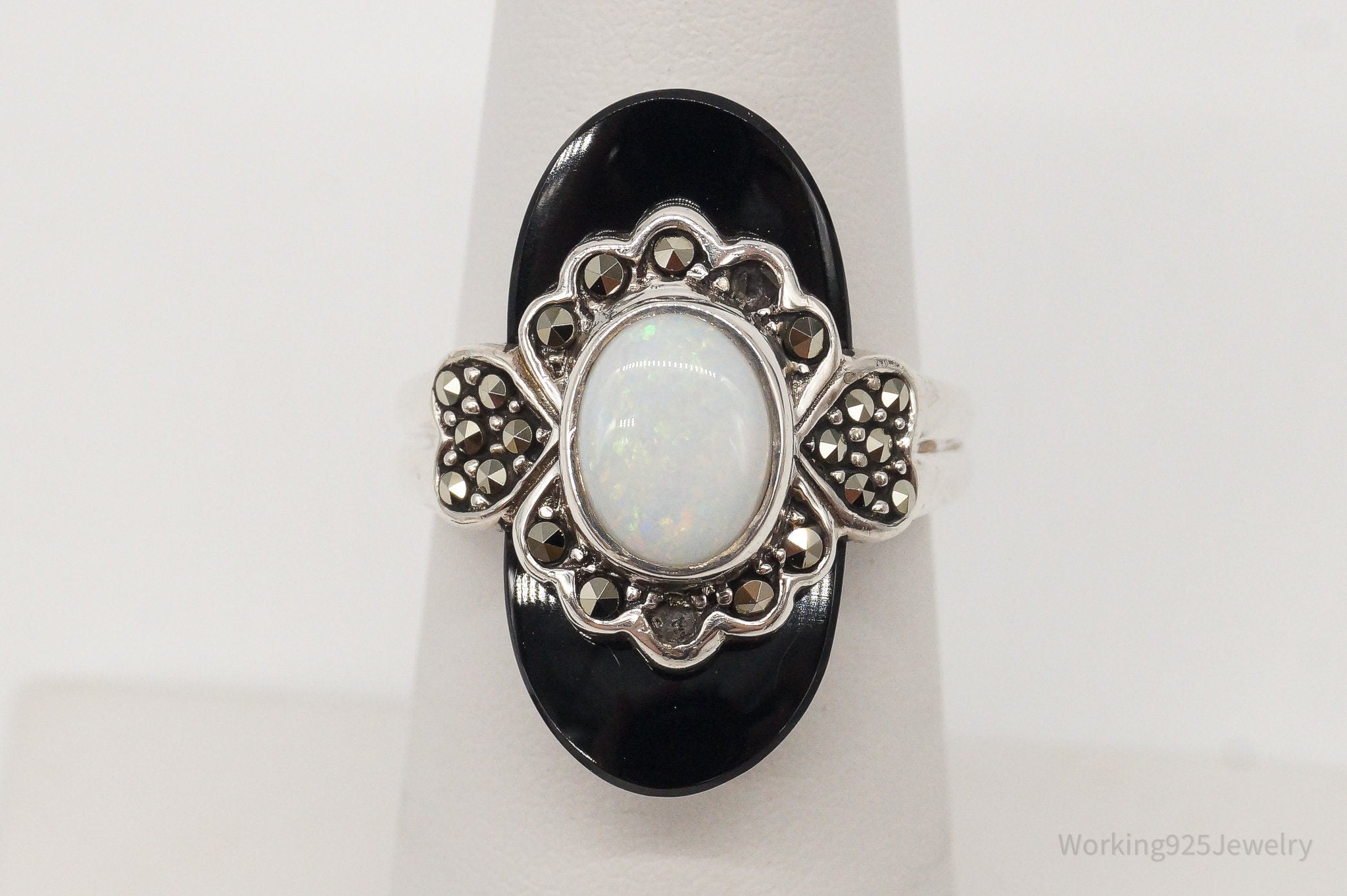 Vintage Designer Chapal-Zenray Multiple Gemstone Sterling Silver Ring Size 6