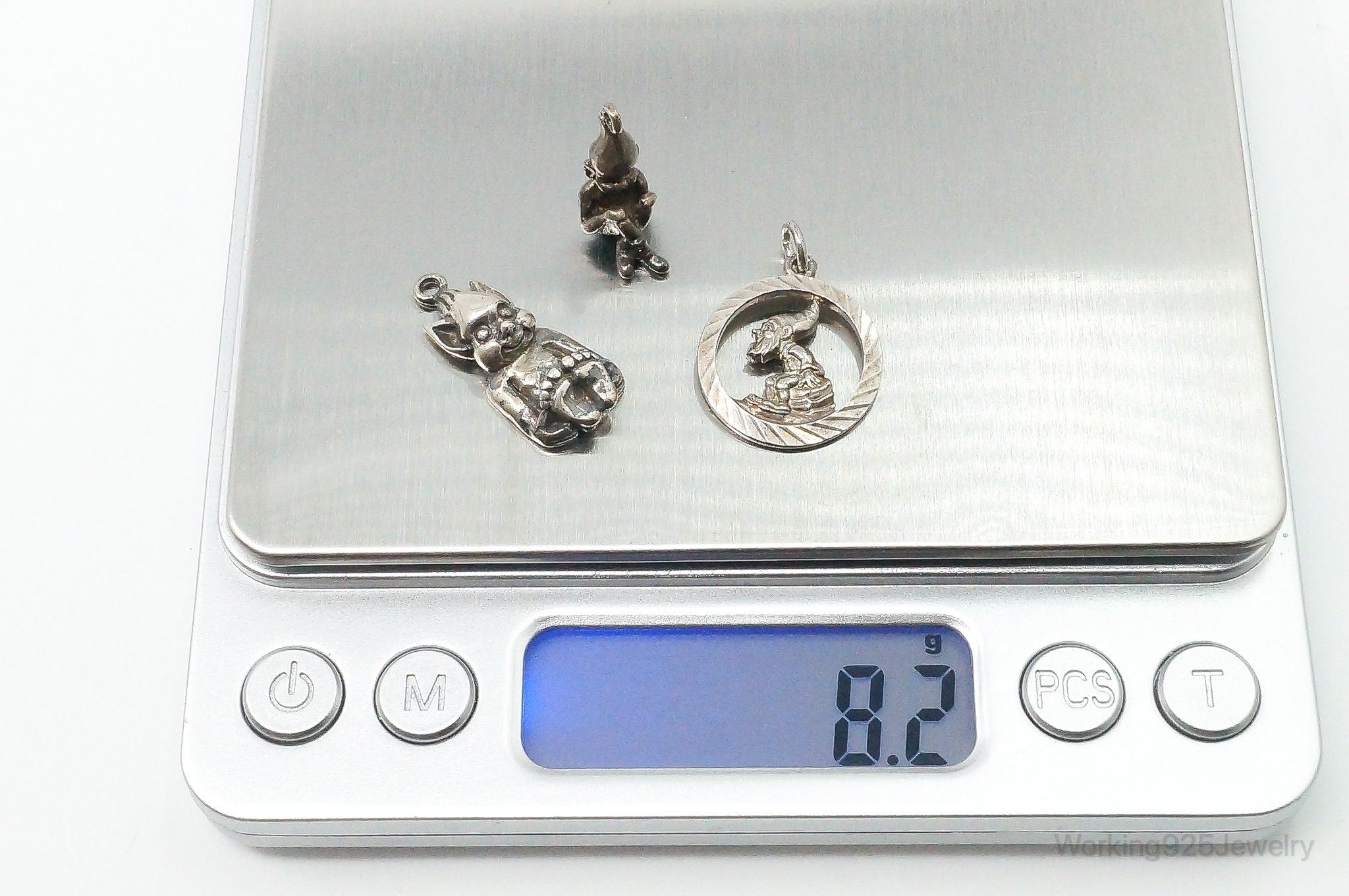 Vintage Gnomes Sterling Silver Charms Lot