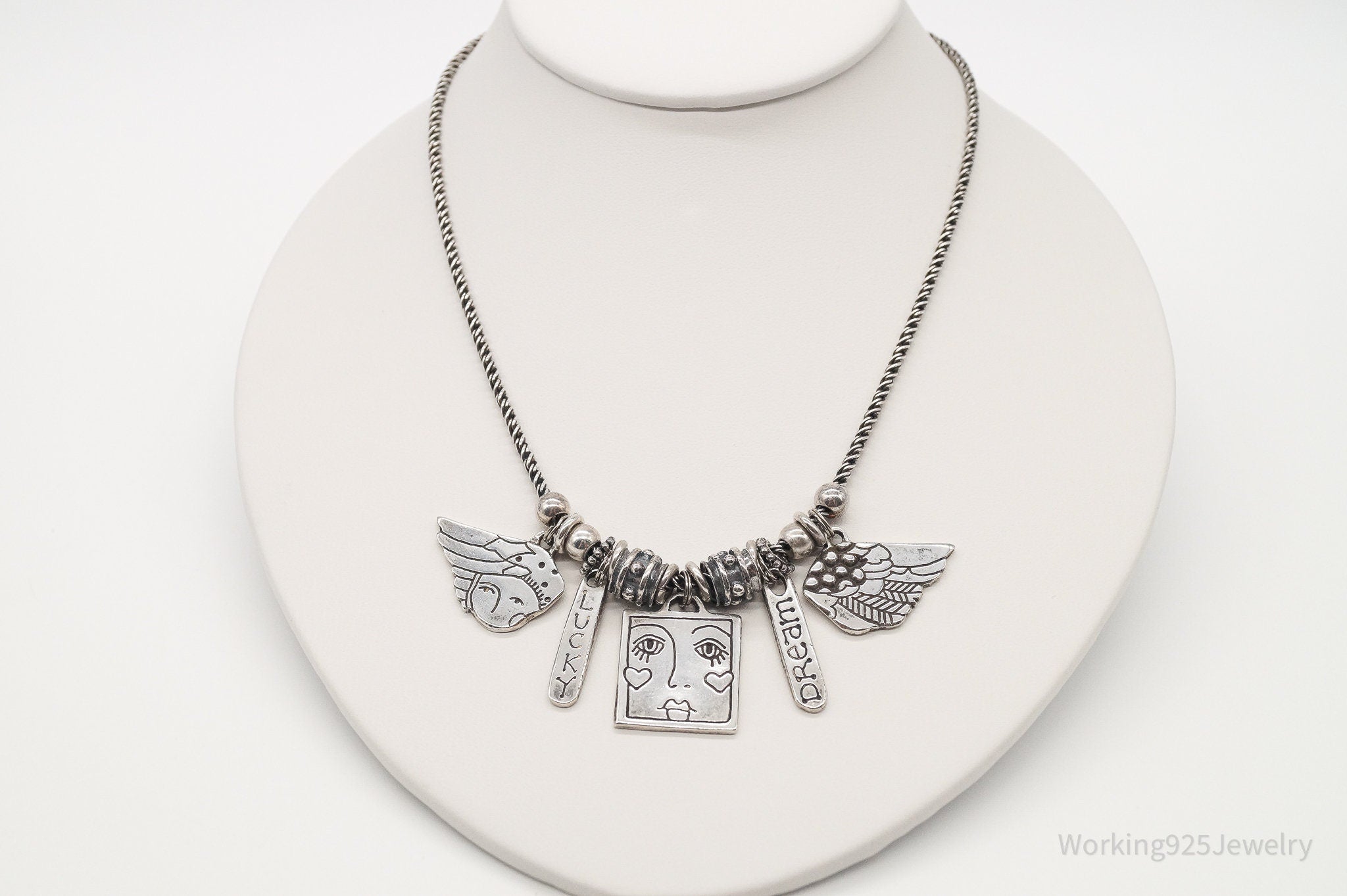 Designer PB "Lucky Dream" Sterling Silver Necklace