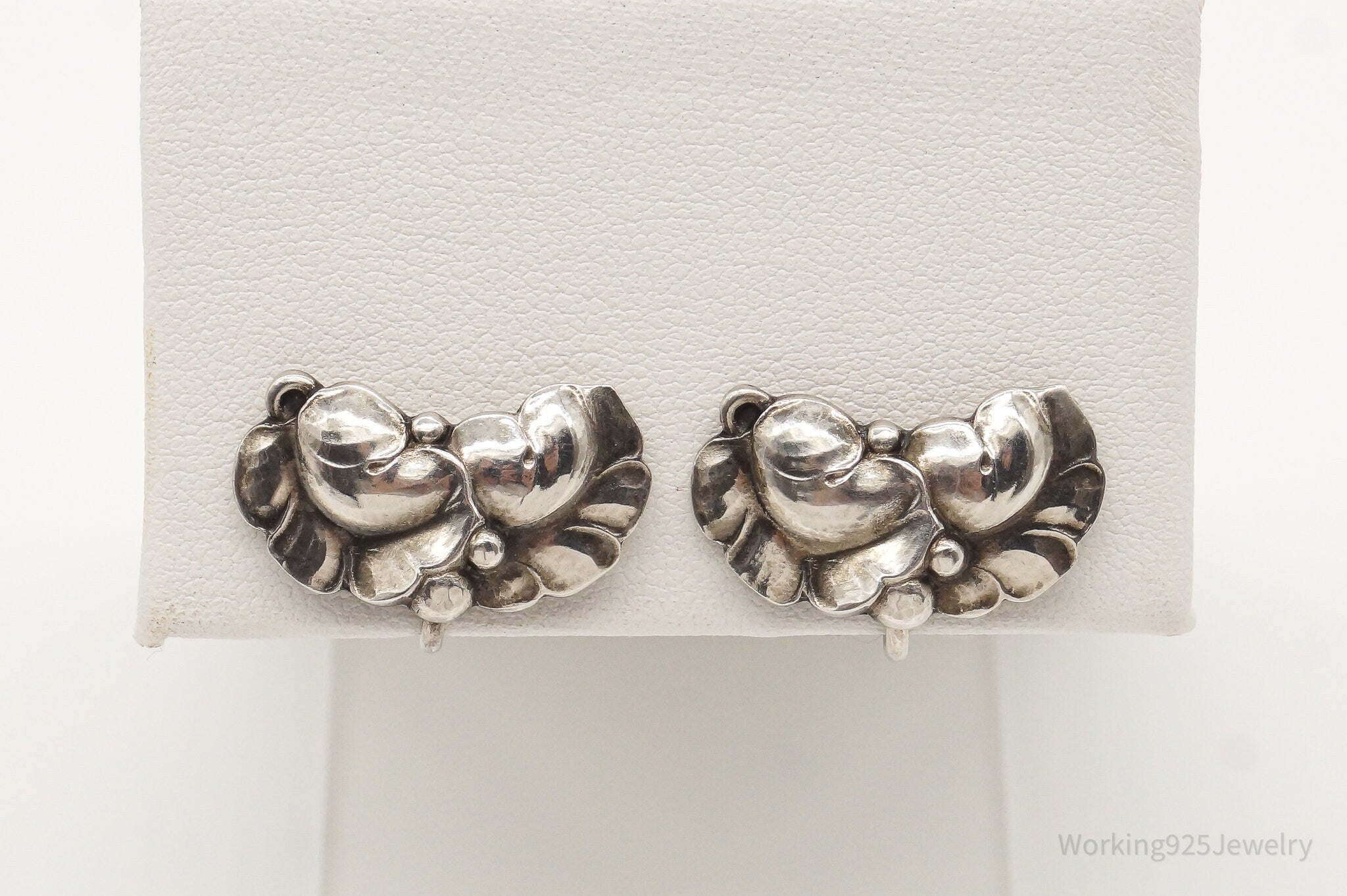 RARE Georg Jensen Harald Nielsen 50A SterlingSilver Earrings