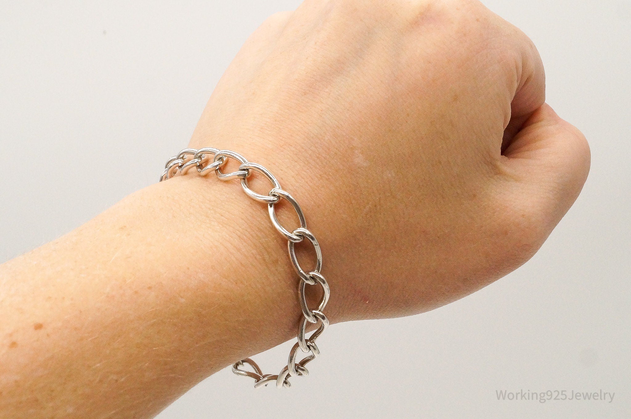 Antique Sterling Silver Chainlink Bracelet