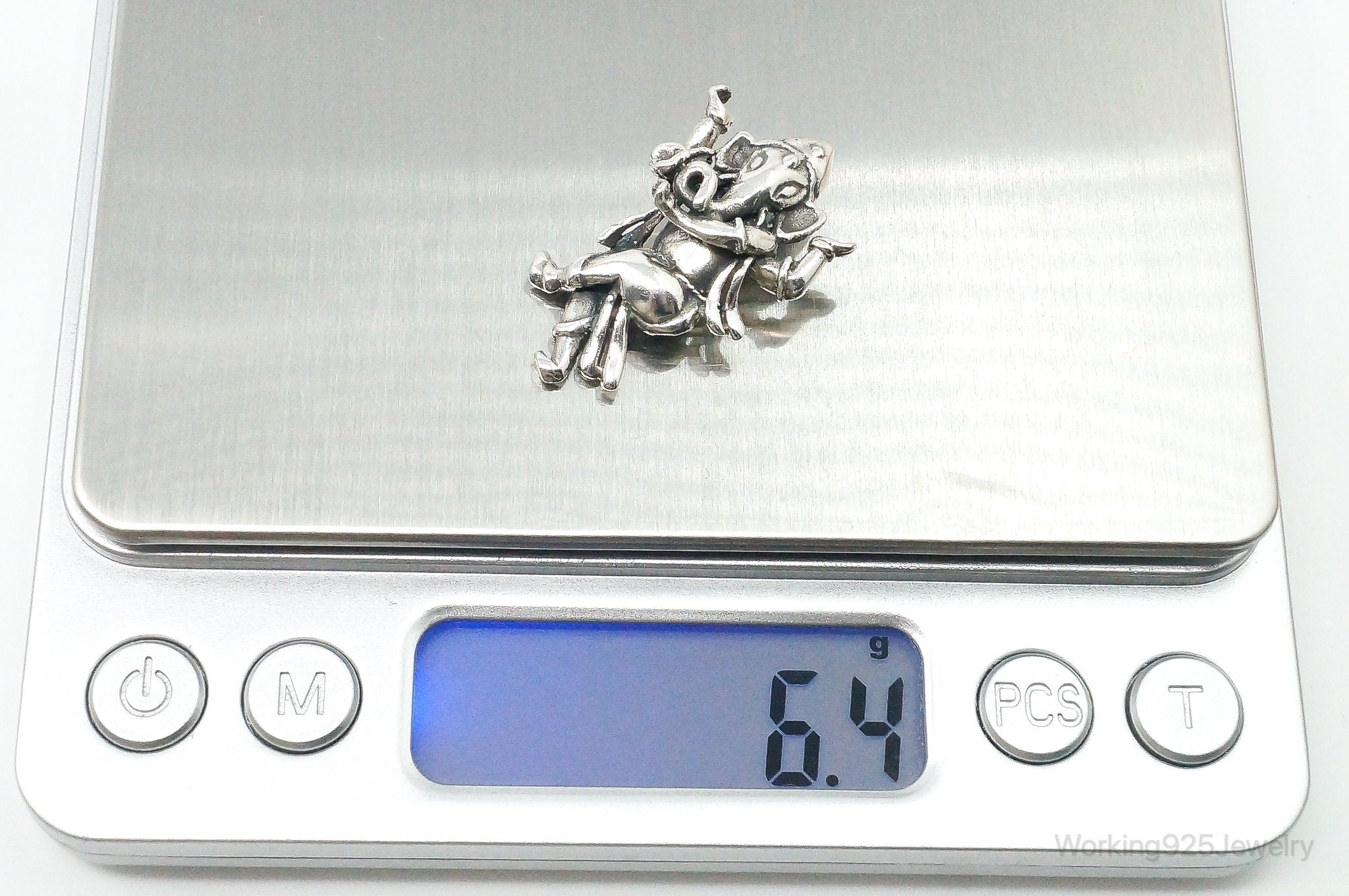 Vintage Ganesha Sterling Silver Pendant