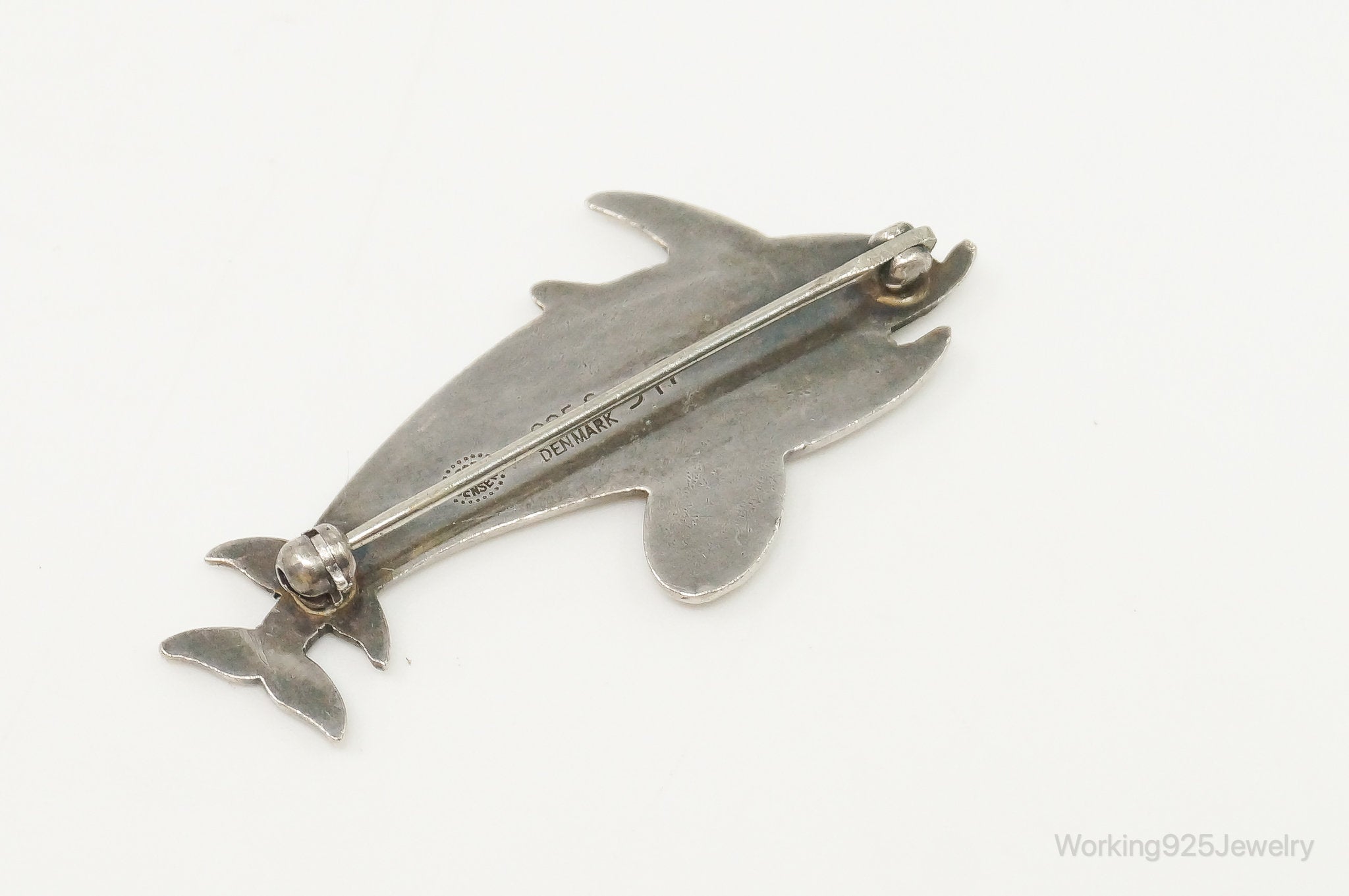 Arno Malinowski for Georg Jensen Dolphin # 317 Sterling Silver Brooch Pin