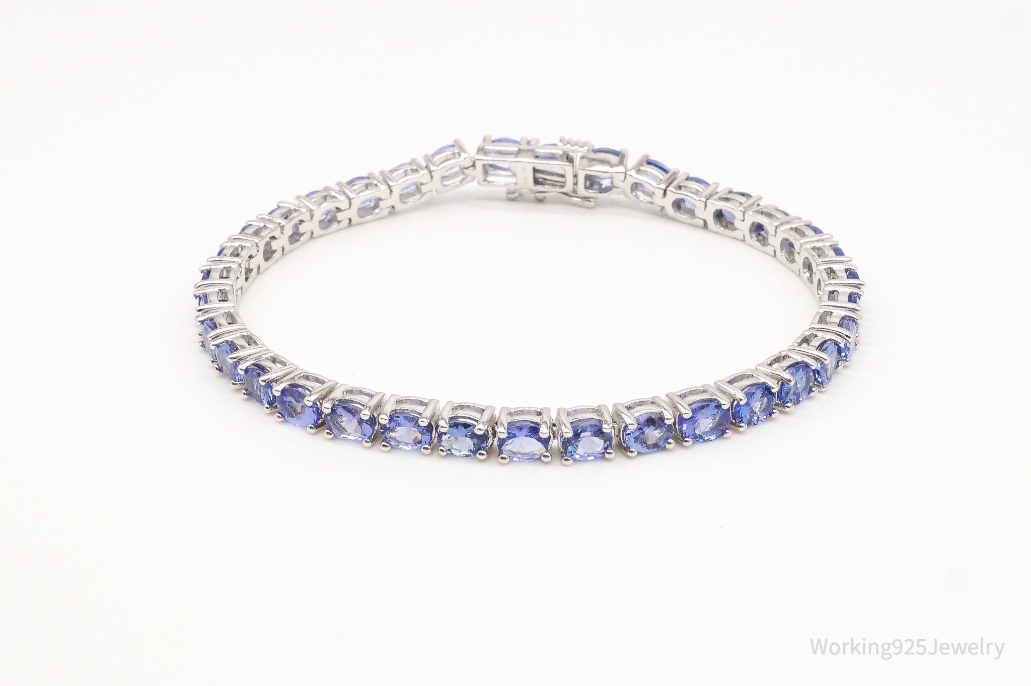 Vintage Designer KRN Iolite Sterling Silver Bracelet