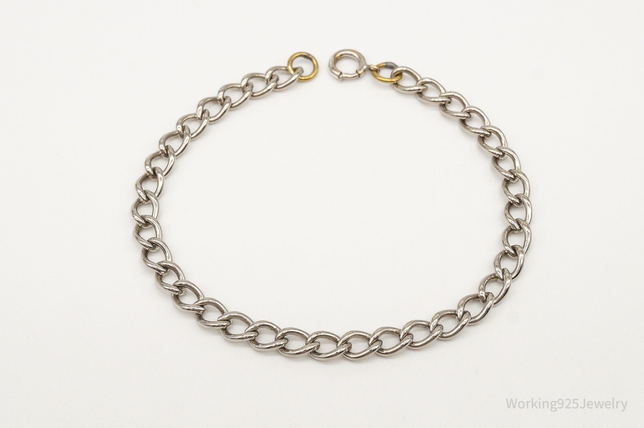 Antique Sterling Silver Plated Chainlink Bracelet