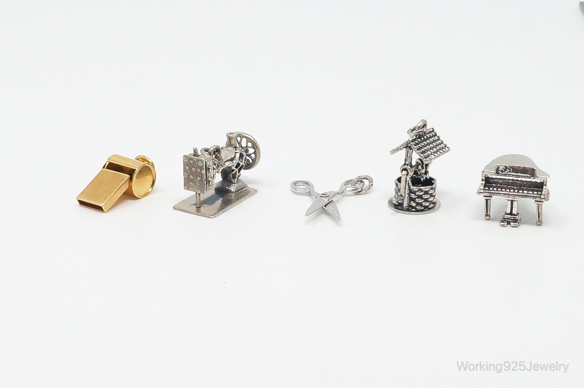 Vintage ATQ BEAU Sterling Silver Charms Lot