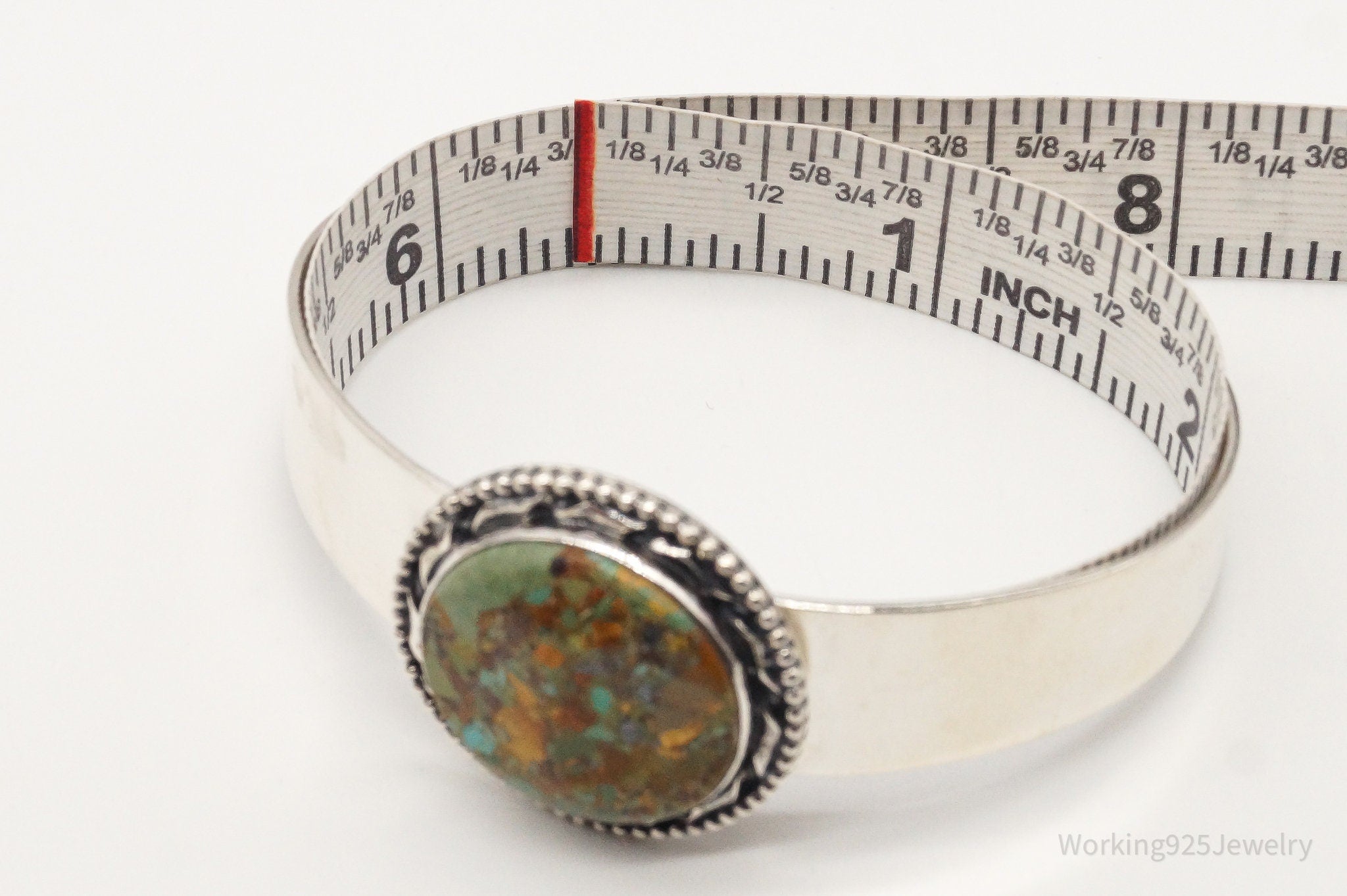 Vintage Desert Rose Trading Co Turquoise Sterling Silver Bracelet