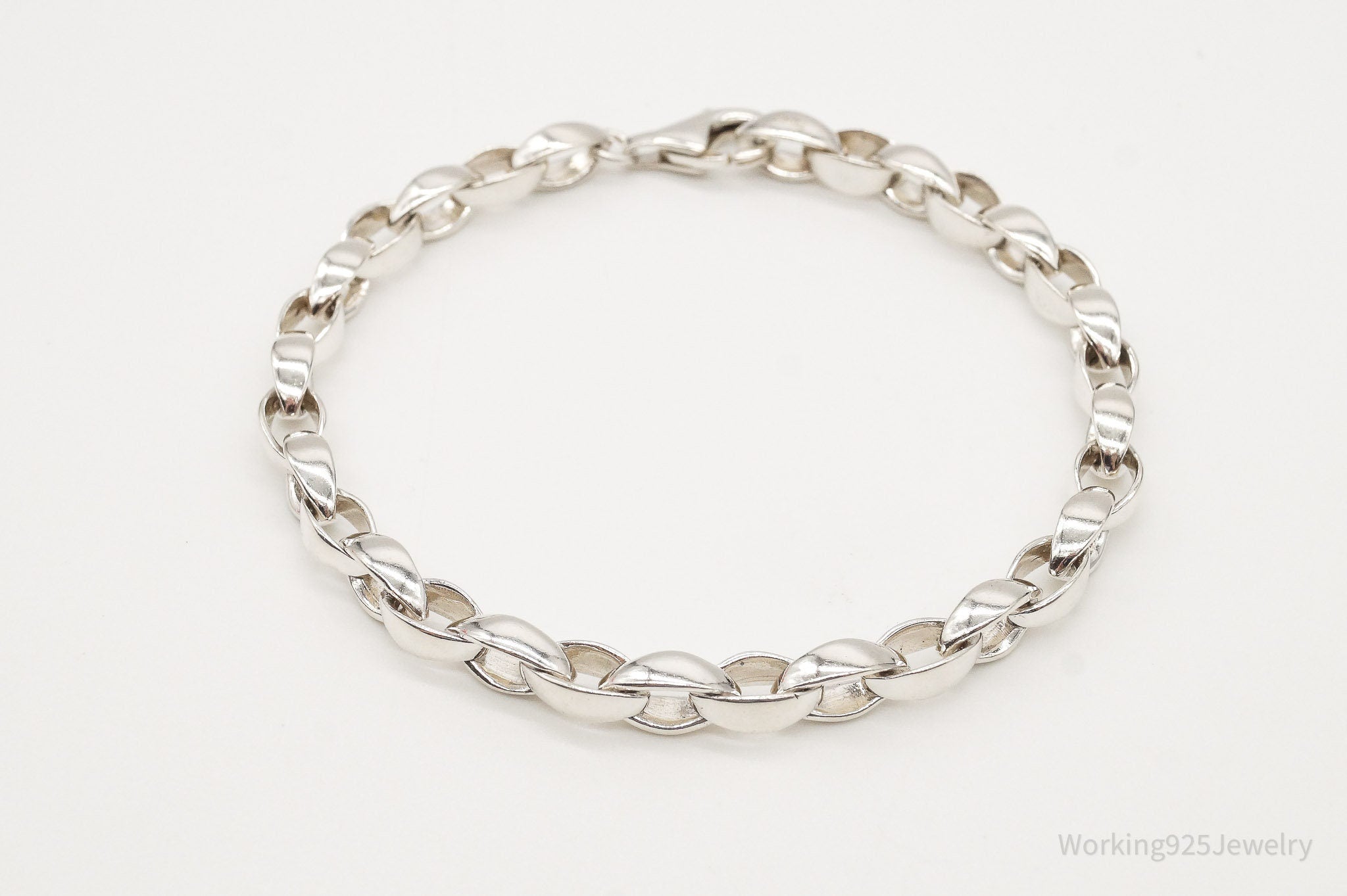 Rare Modernist Style Designer ZINA Sterling Silver Bracelet