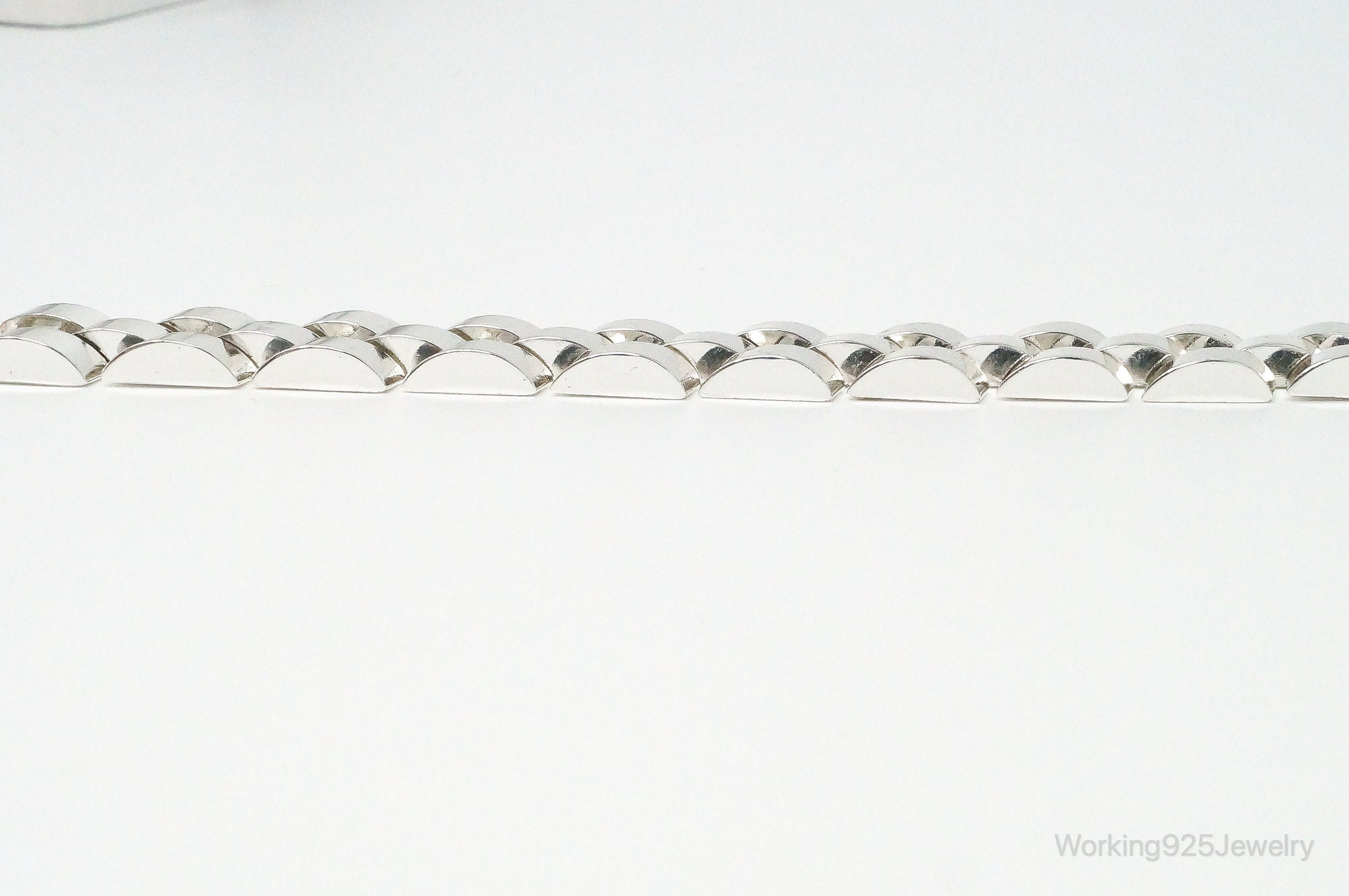 Modern Style Sterling Silver Bracelet