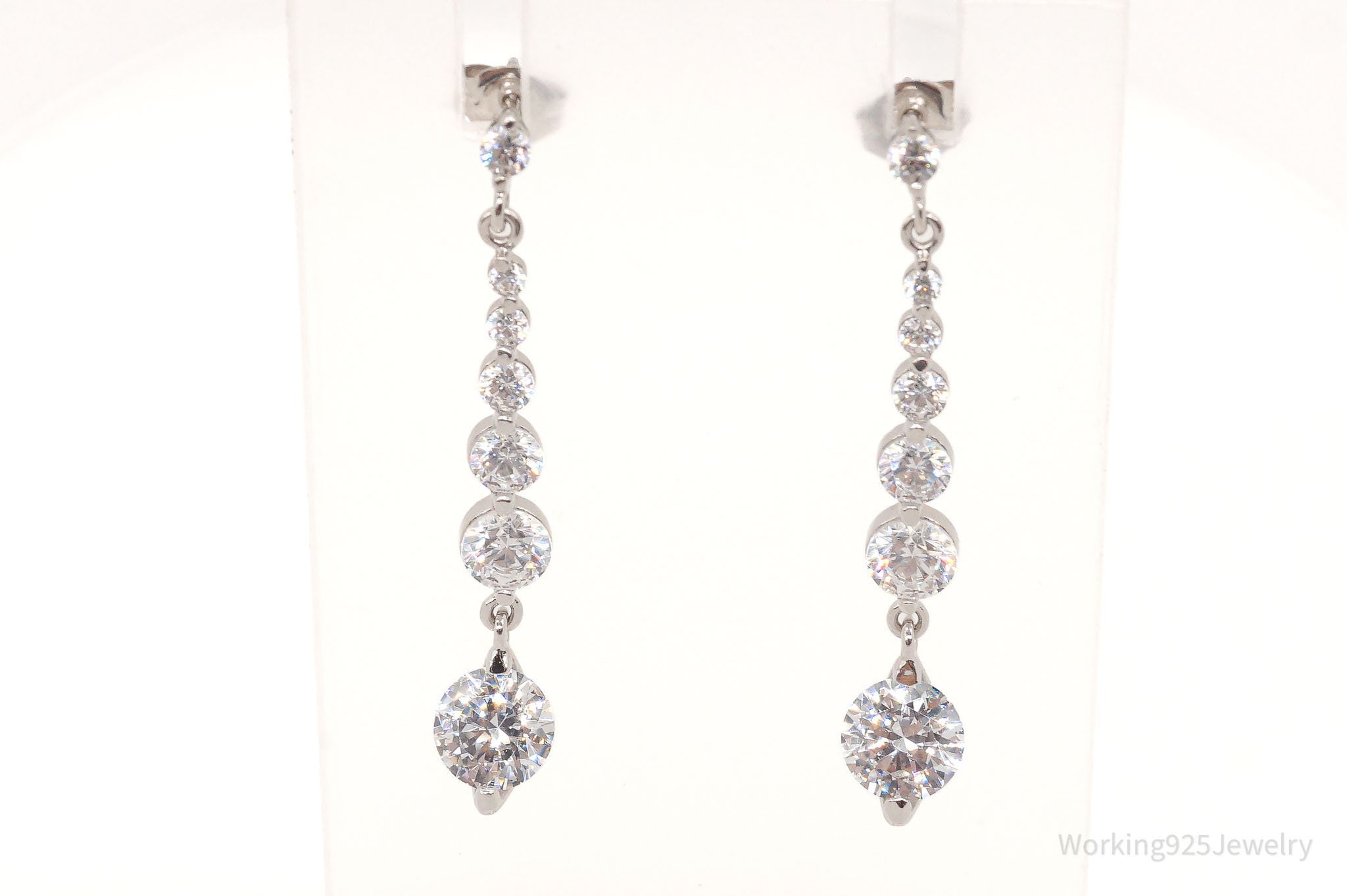 Designer PAJ Cubic Zirconia Sterling Silver Earrings