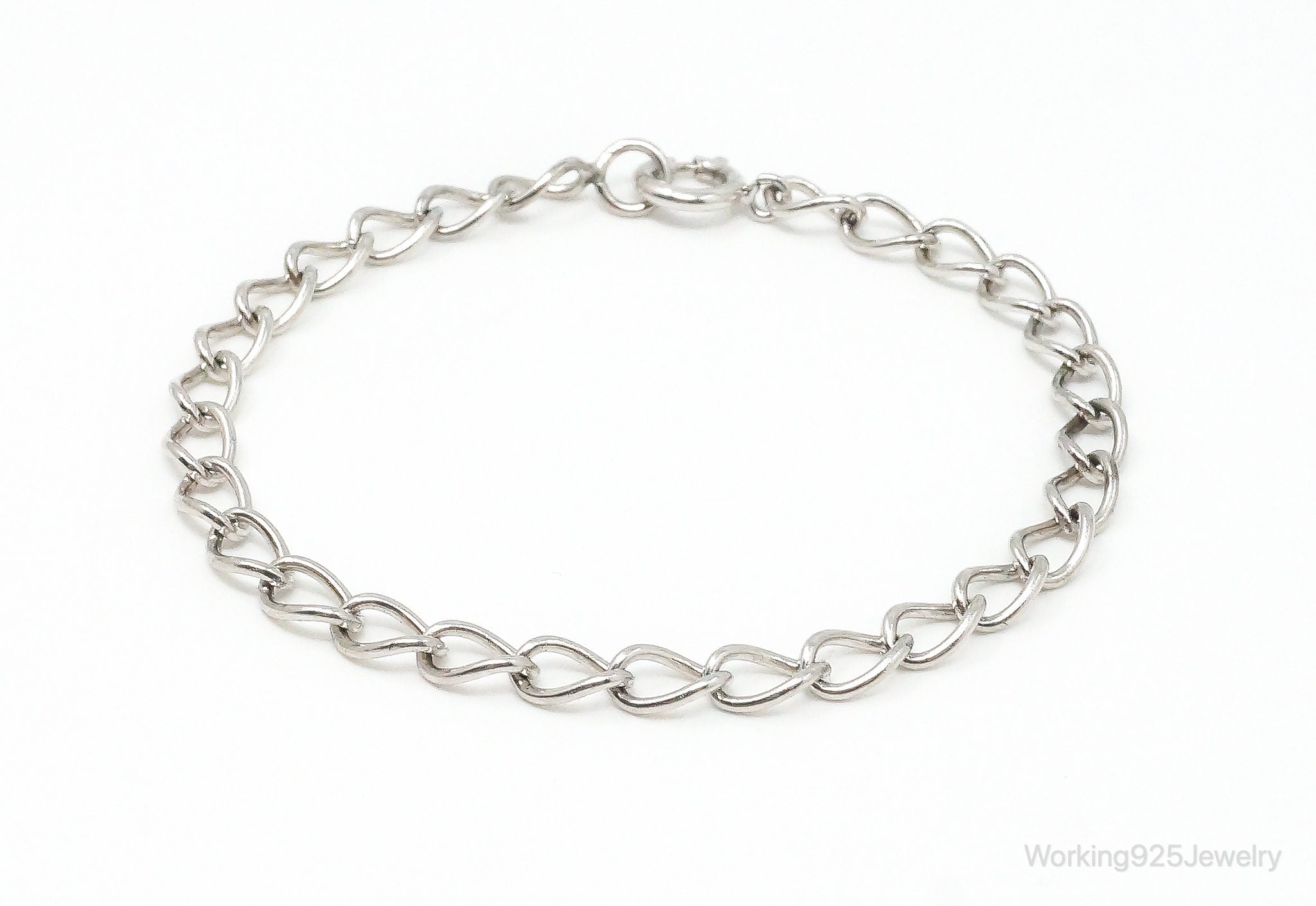 Antique Sterling Silver Chain Bracelet