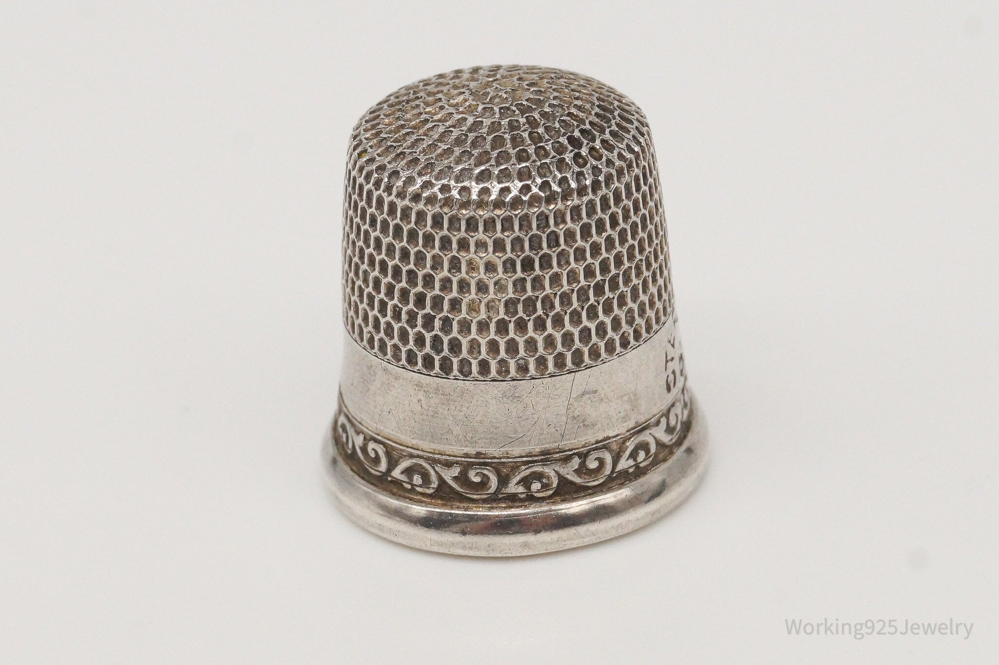 Antique Dome Sterling Silver Thimble