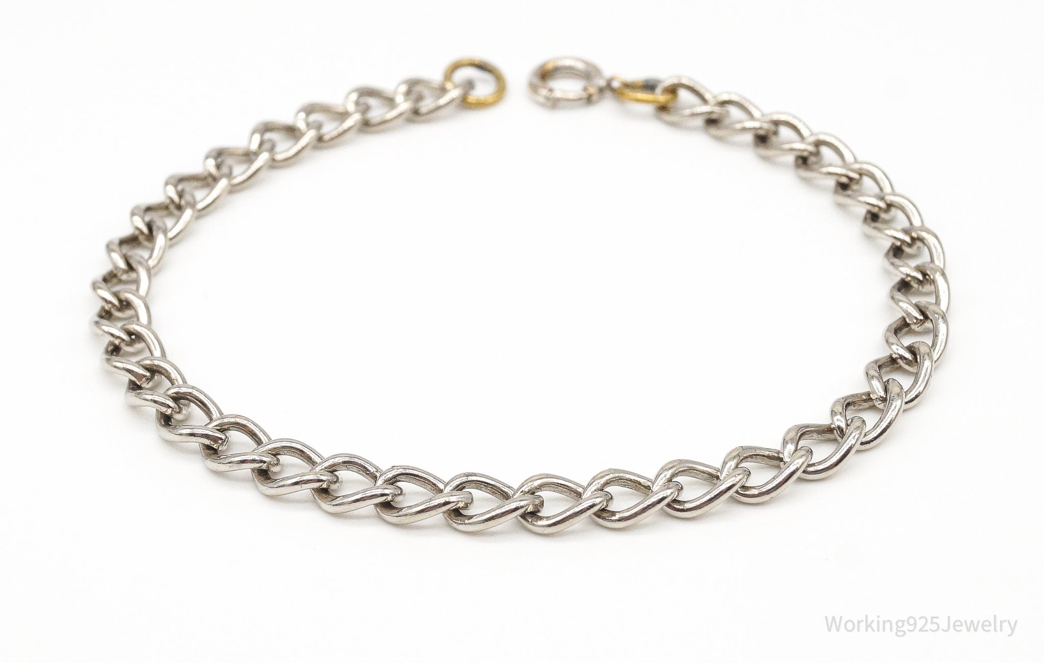 Antique Sterling Silver Plated Chainlink Bracelet